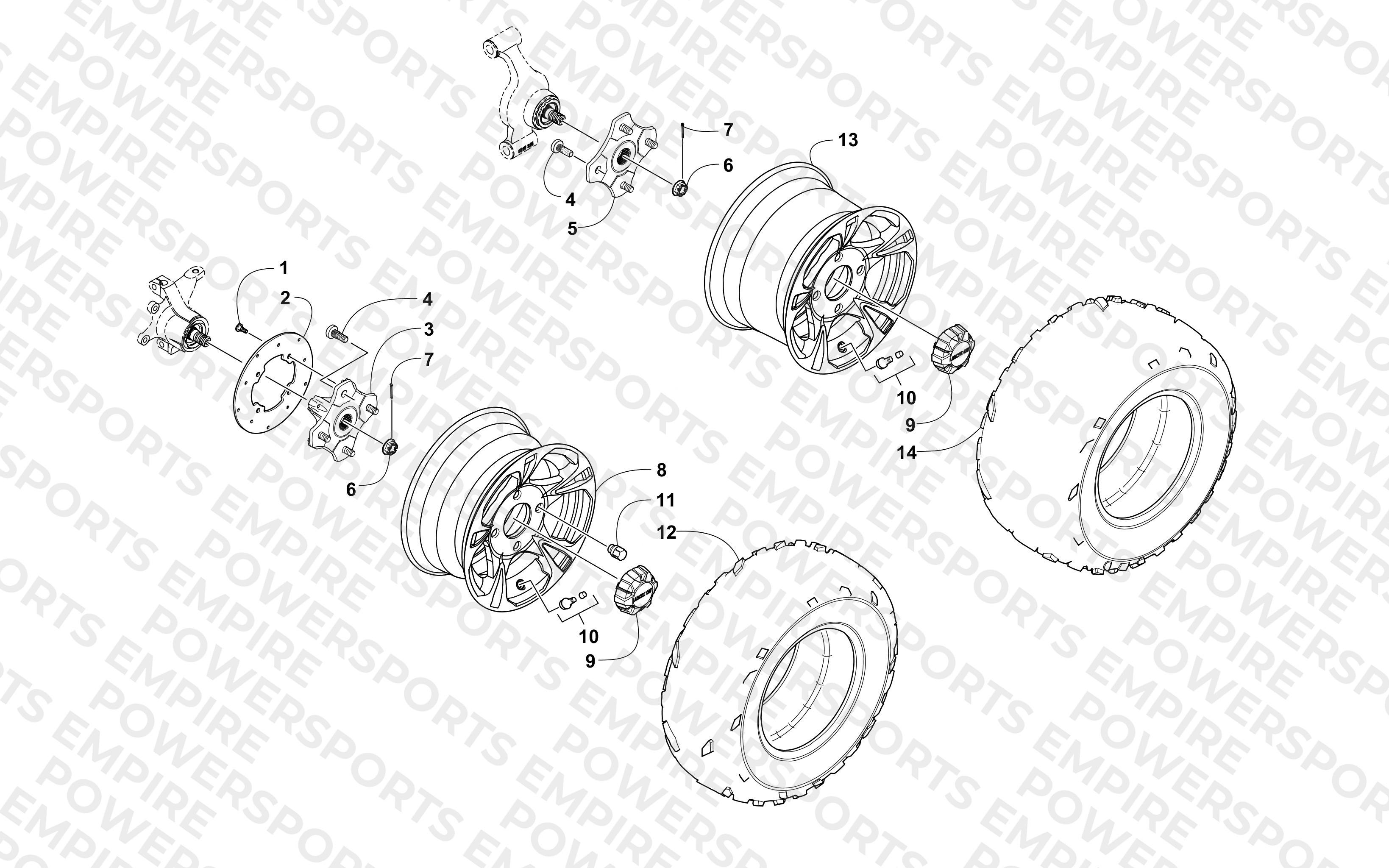 WHEEL AND TIRE ASSEMBLY