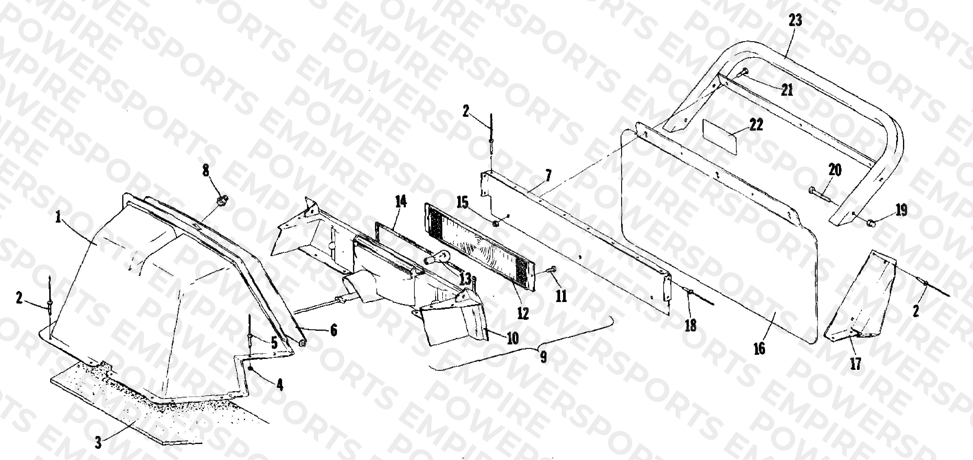 REAR SHROUD AND BUMPER