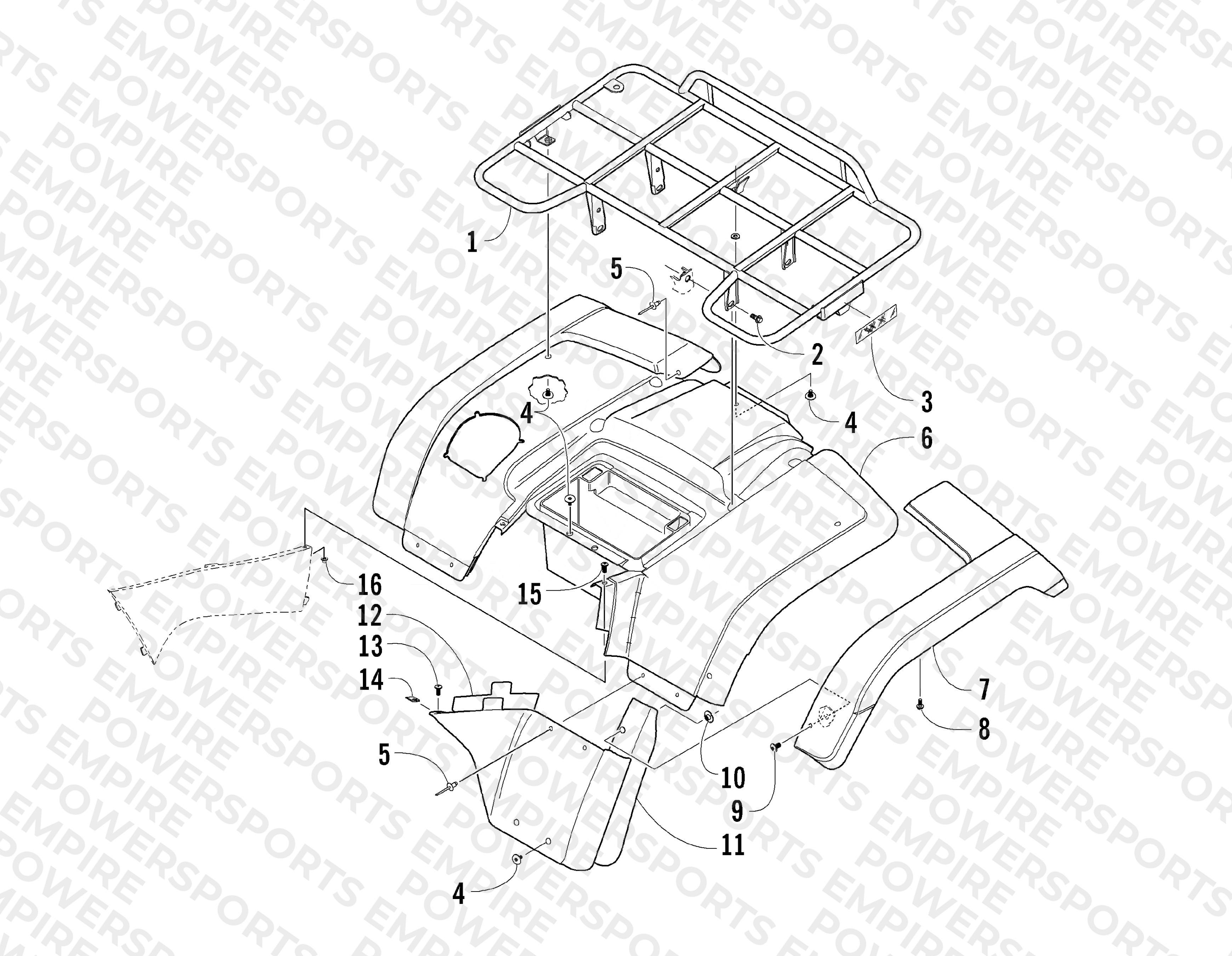 REAR BODY PANEL ASSEMBLY