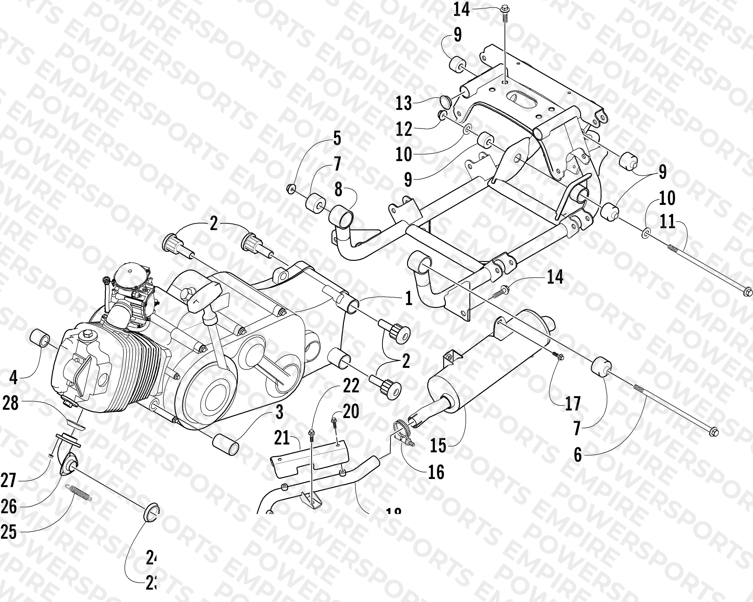 ENGINE AND RELATED PARTS