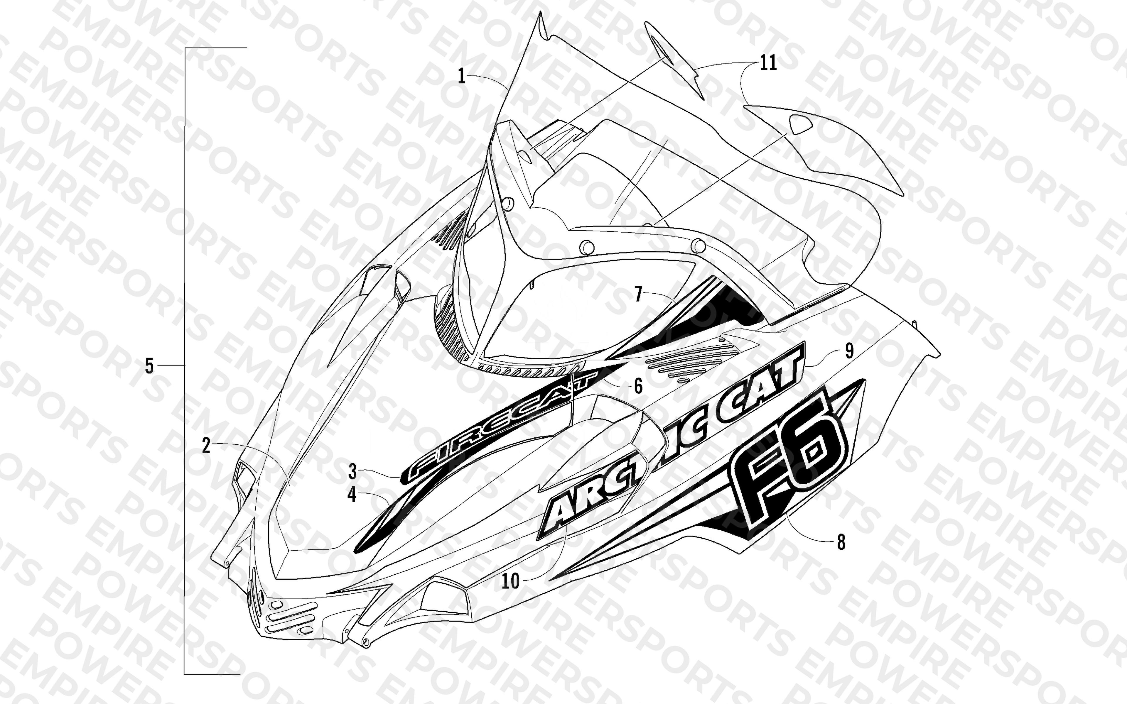 HOOD AND WINDSHIELD ASSEMBLY
