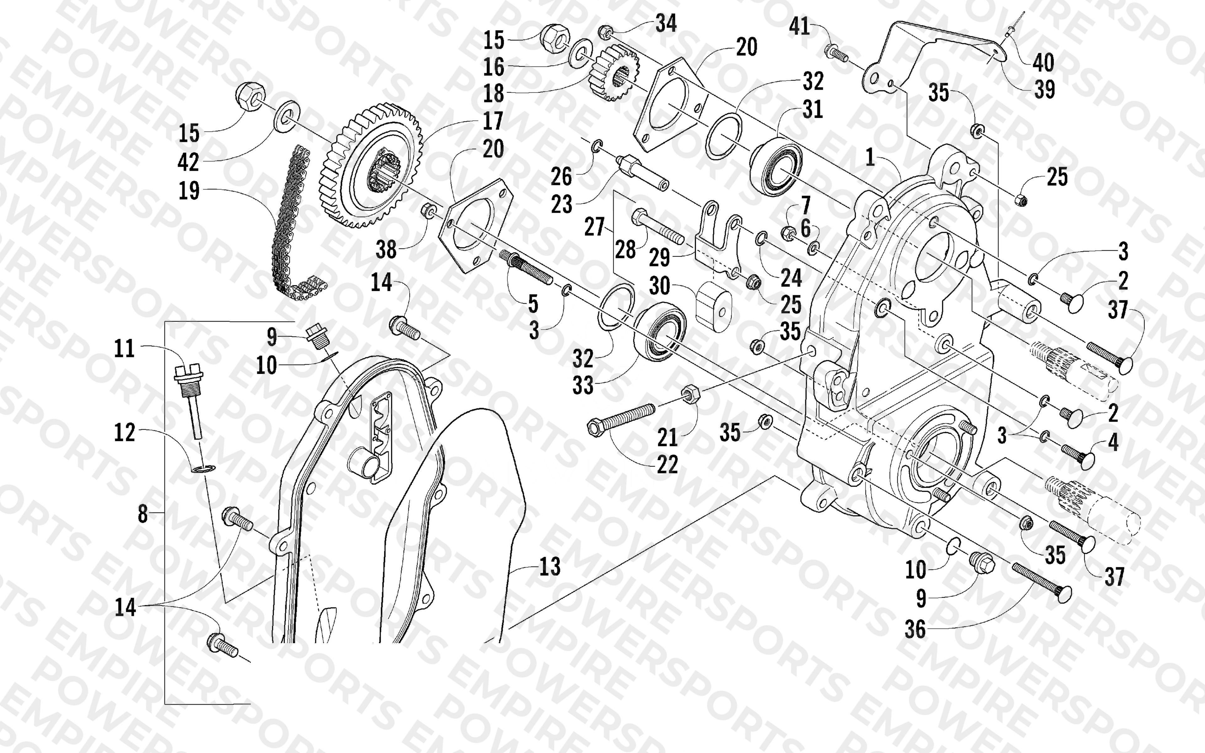 DRIVE/DROPCASE ASSEMBLY