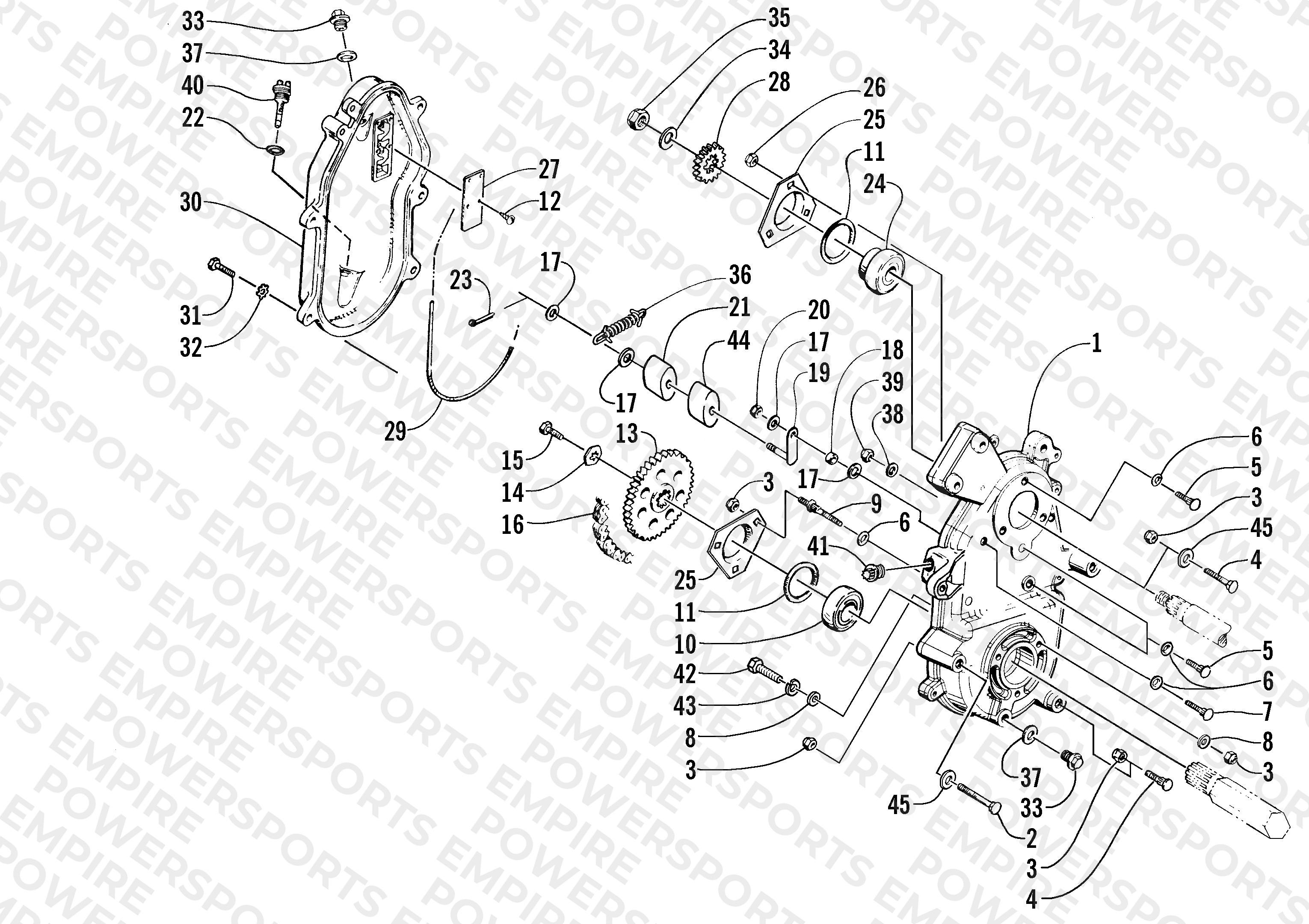 DRIVE/DROPCASE ASSEMBLY