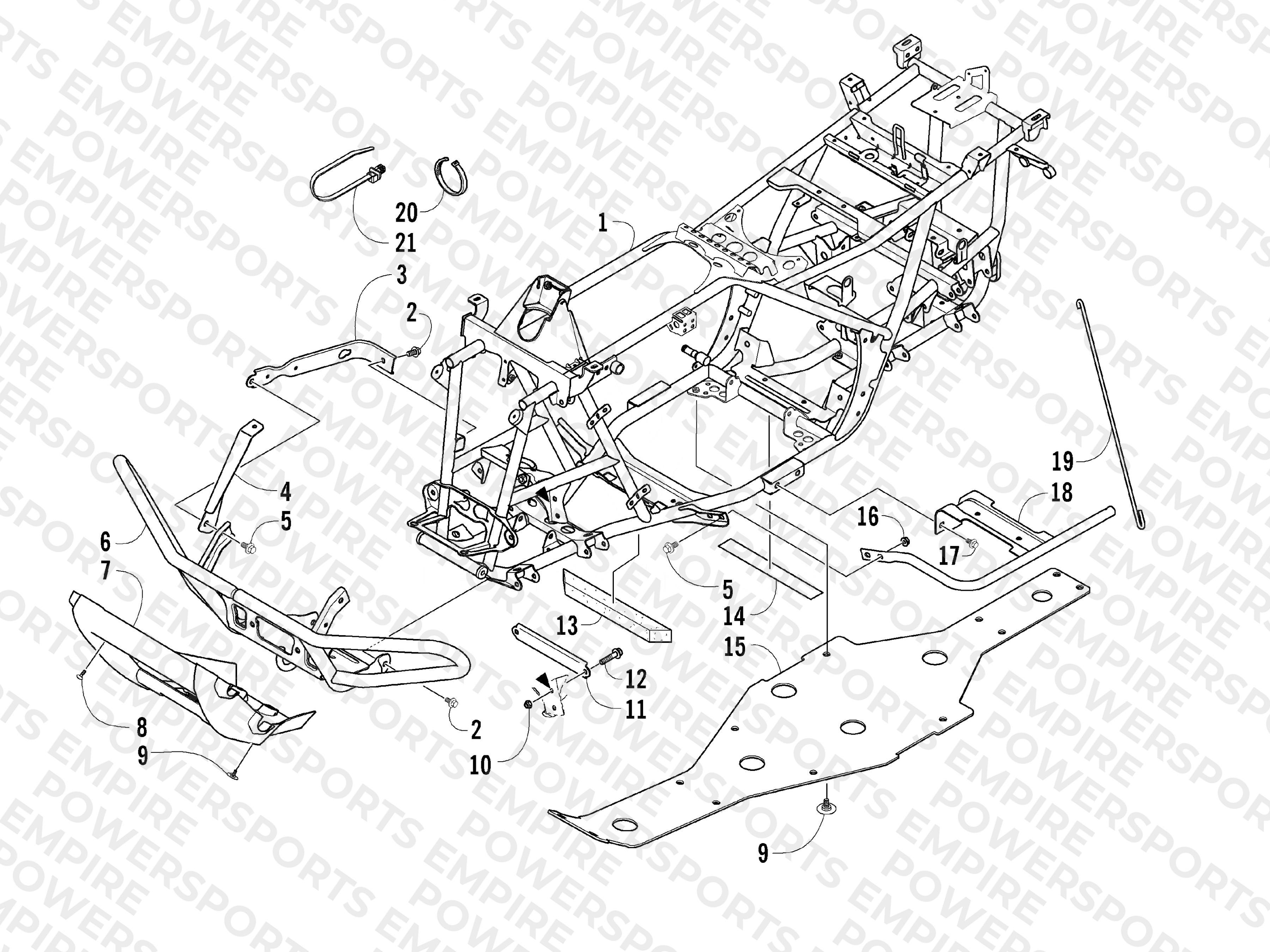 FRAME AND RELATED PARTS