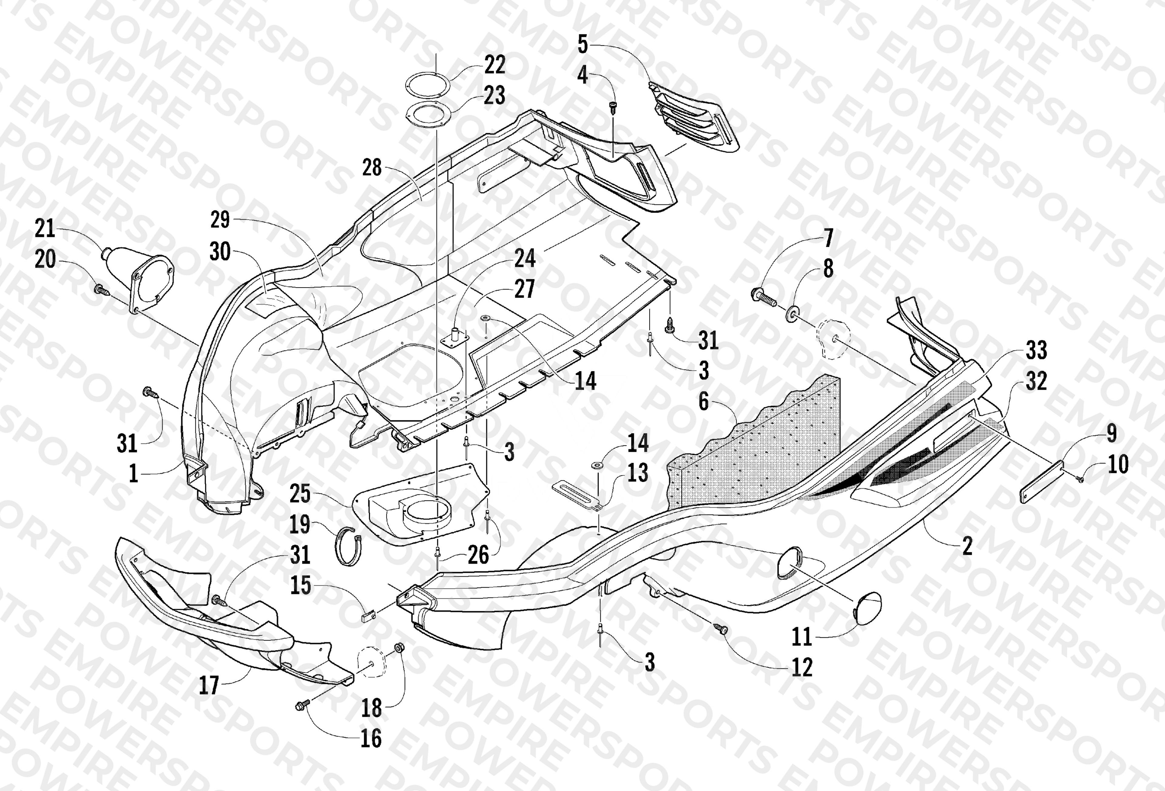 BELLY PAN AND FRONT BUMPER ASSEMBLY