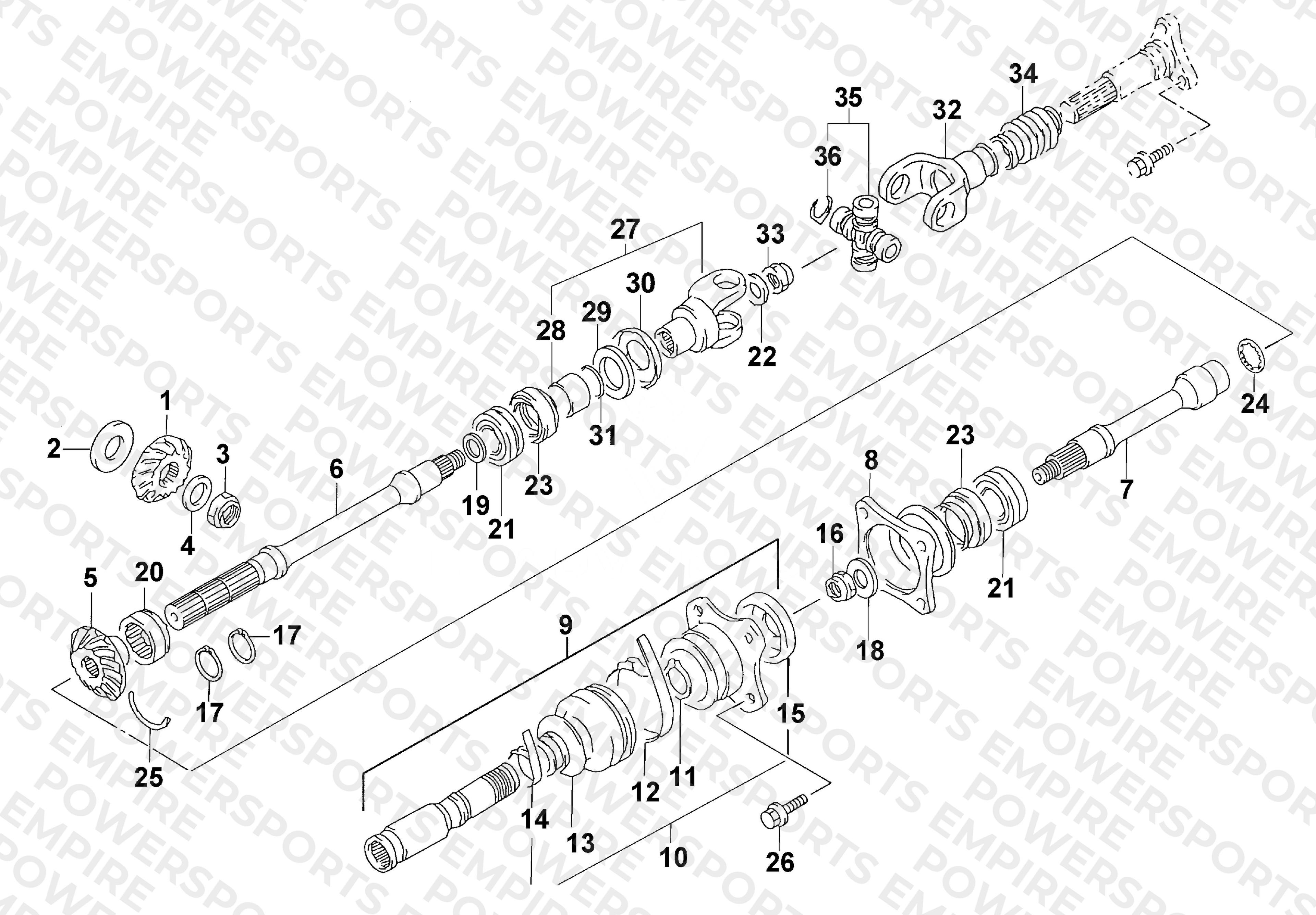 SECONDARY DRIVE ASSEMBLY
