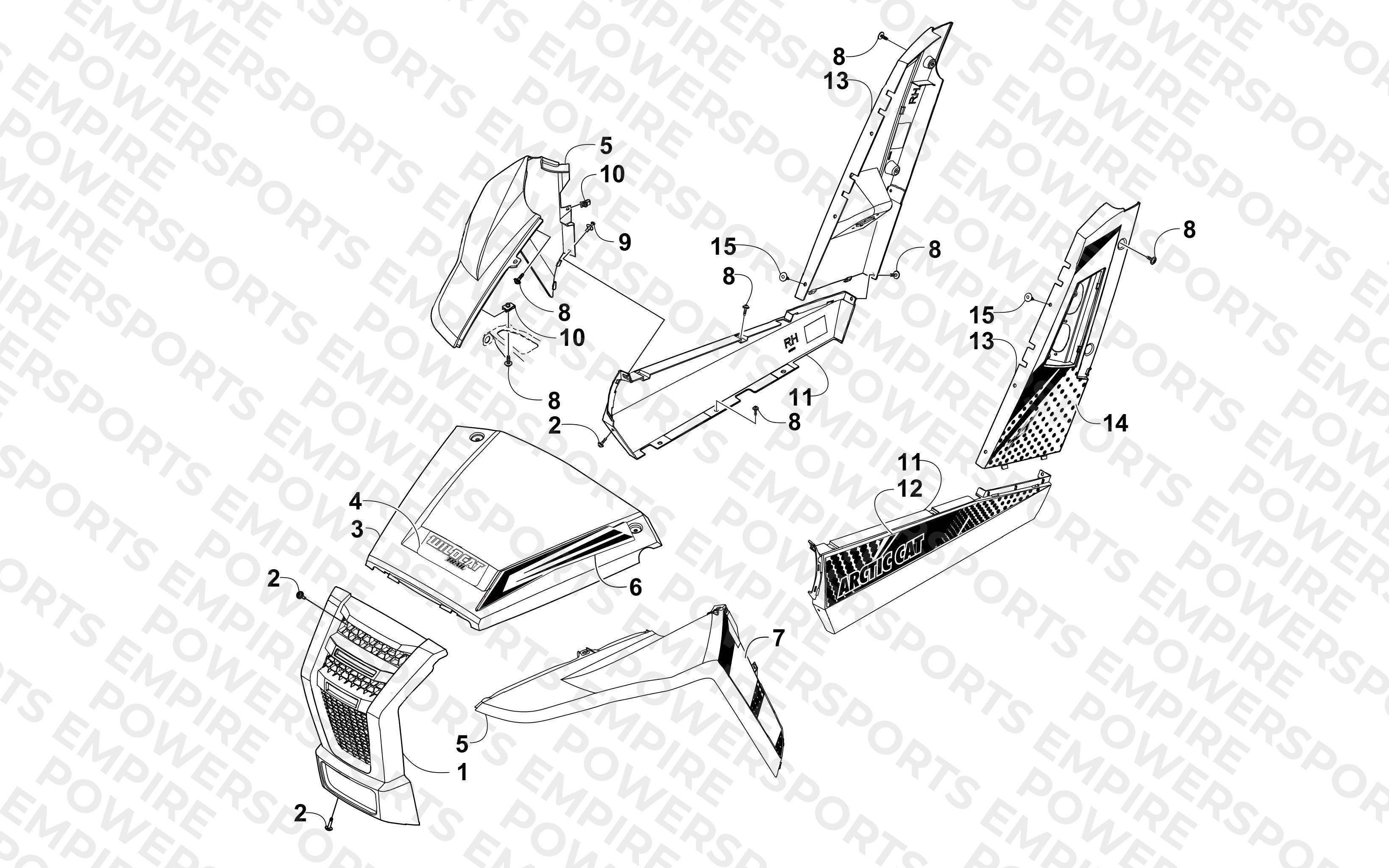 FRONT AND SIDE PANEL ASSEMBLIES