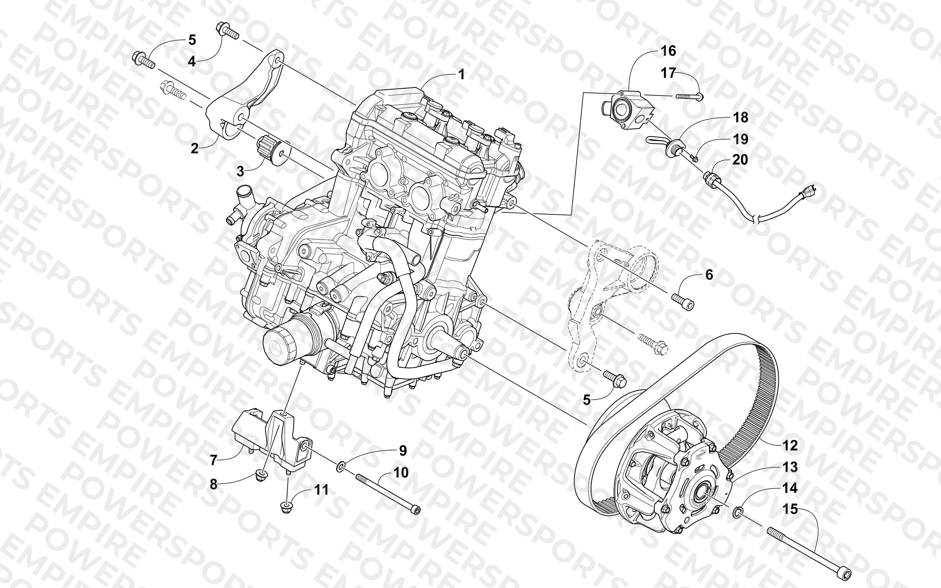 ENGINE AND RELATED PARTS