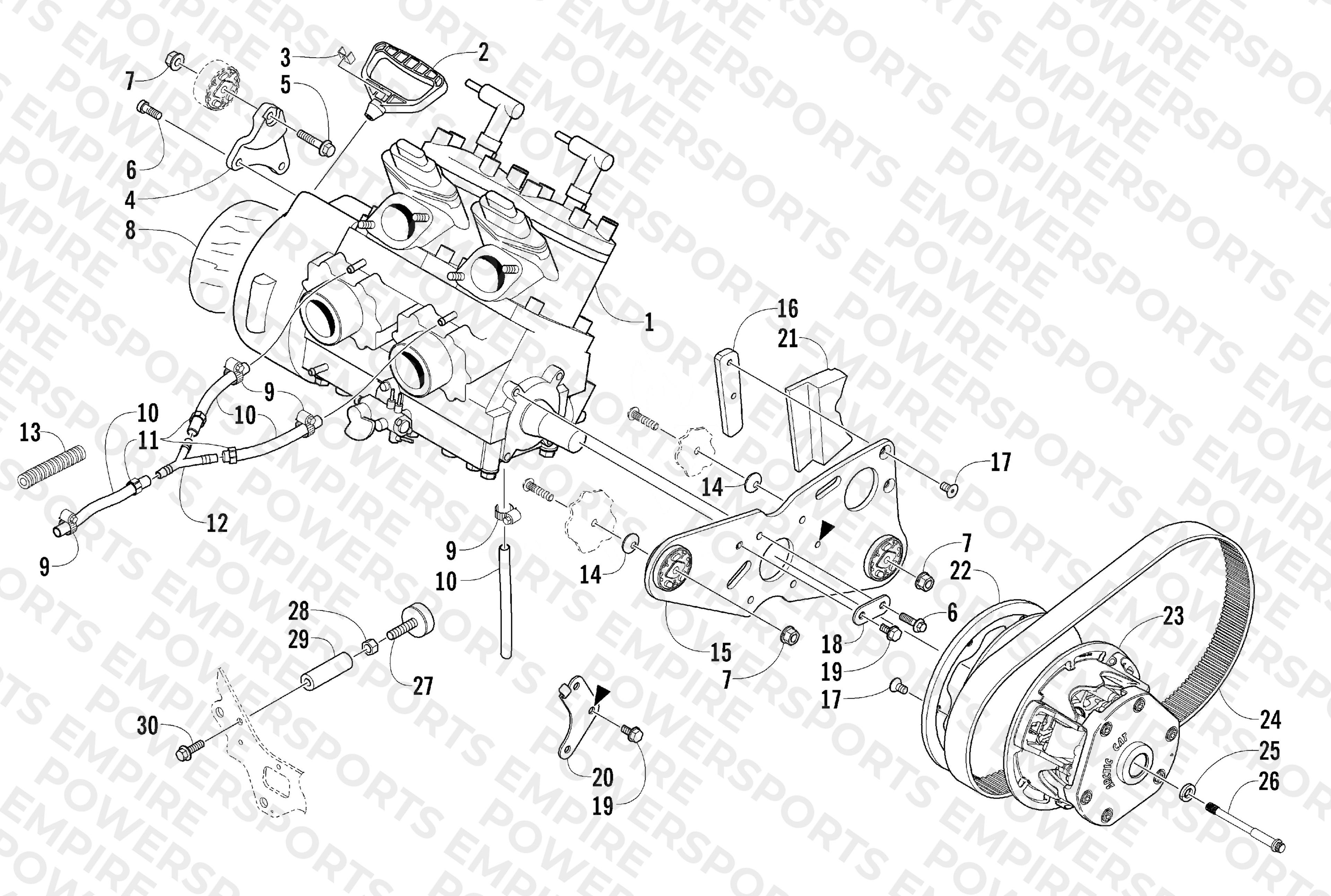 ENGINE AND RELATED PARTS