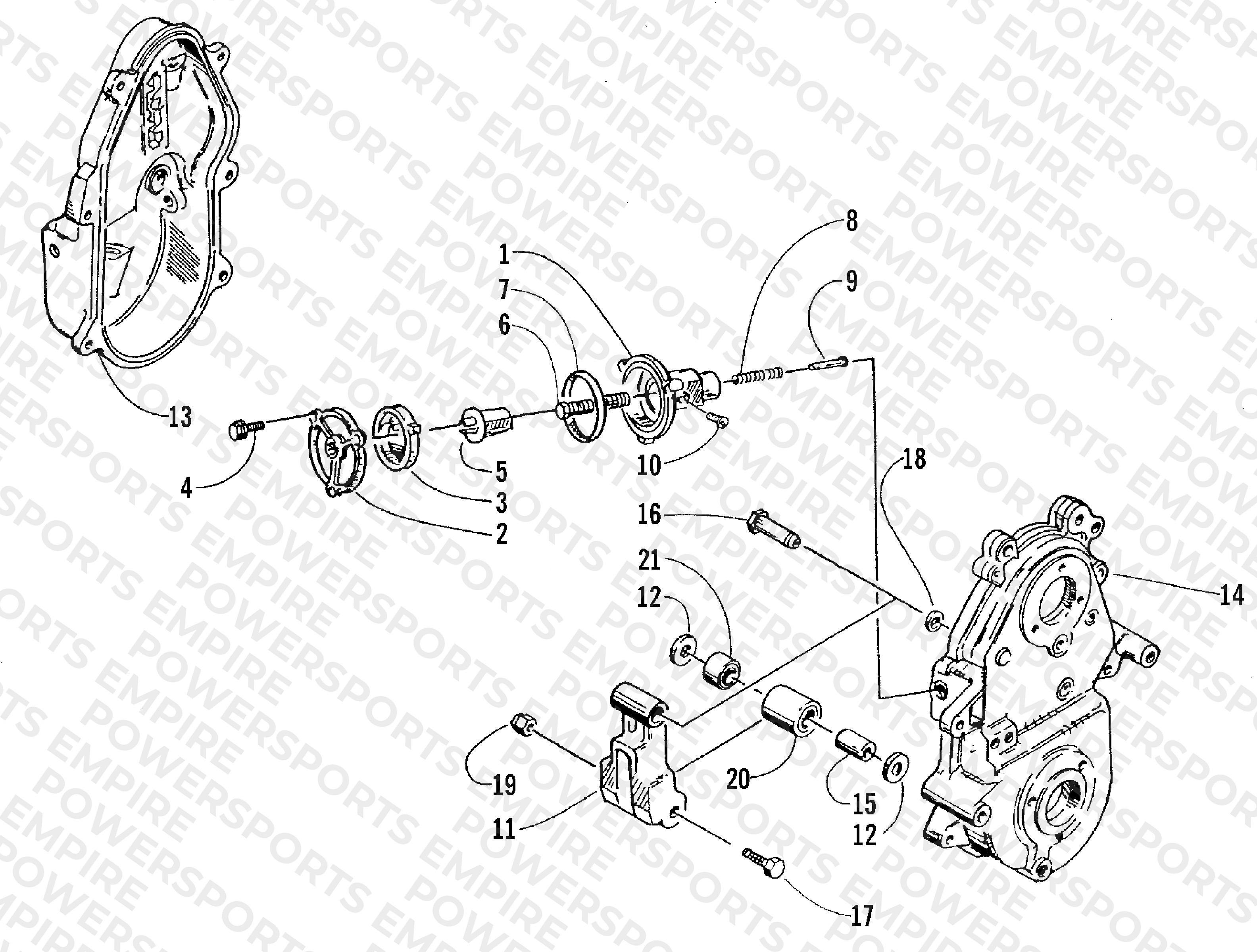 DROPCASE CHAIN TENSION ASSEMBLY