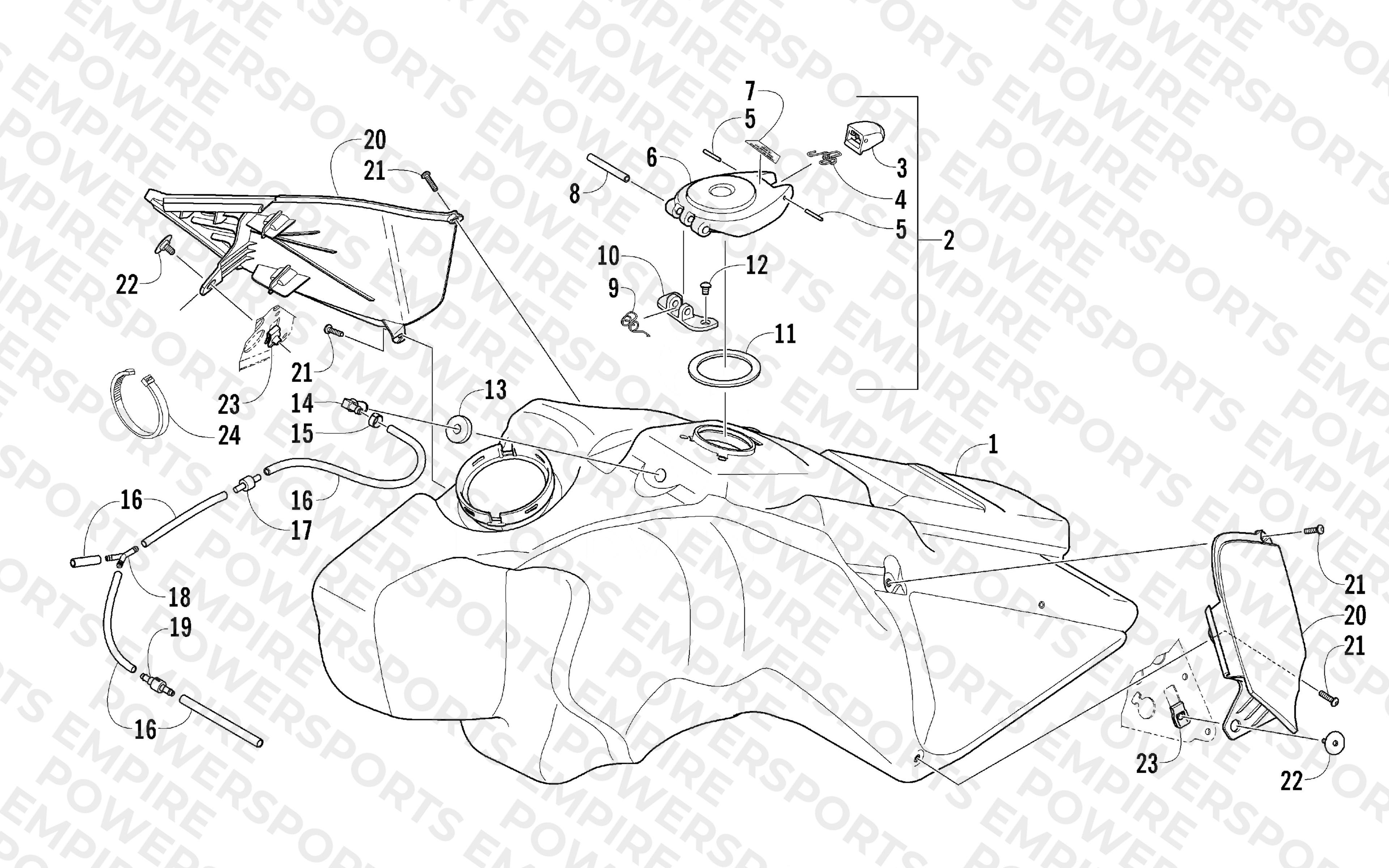 GAS TANK ASSEMBLY