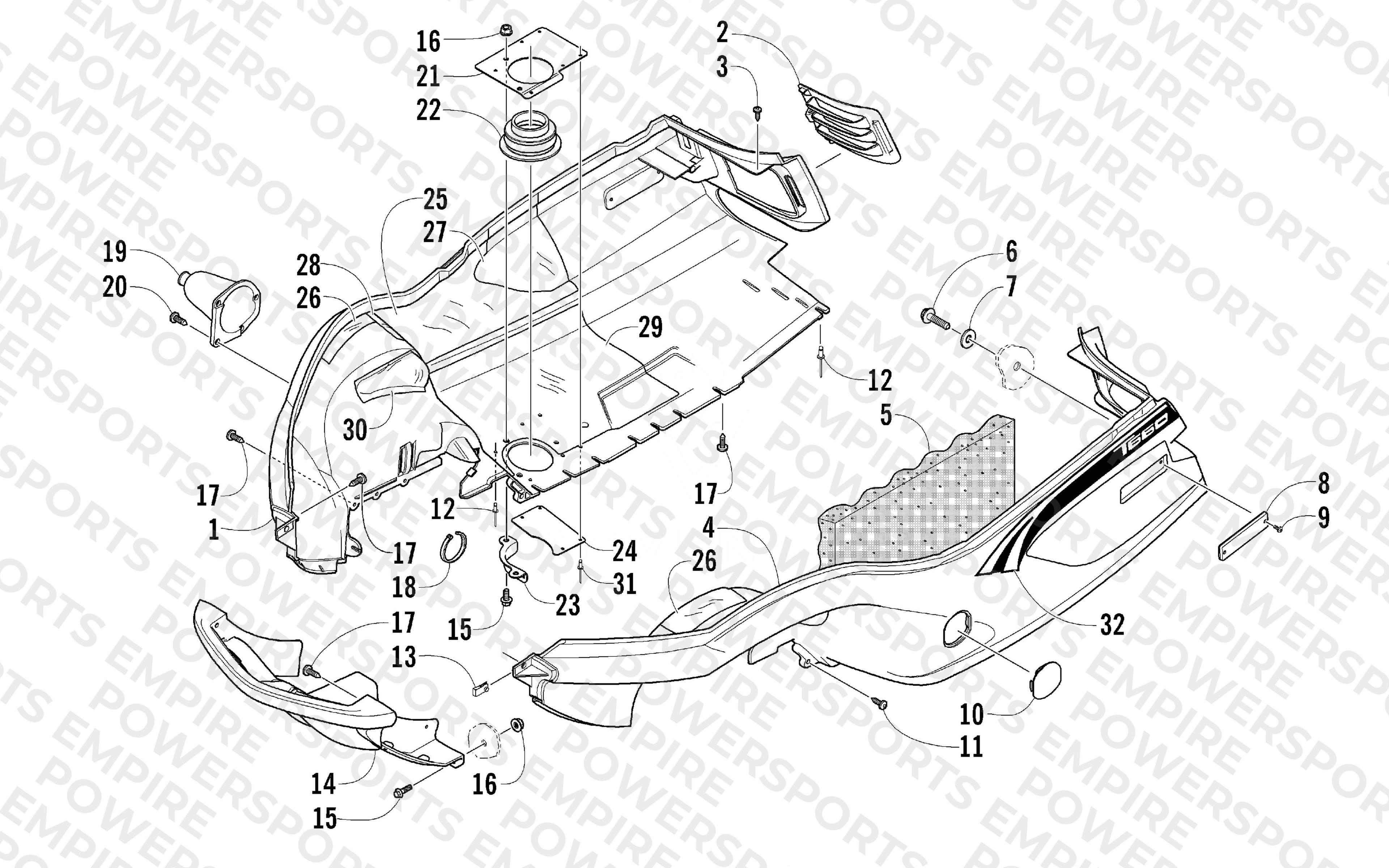 BELLY PAN AND FRONT BUMPER ASSEMBLY