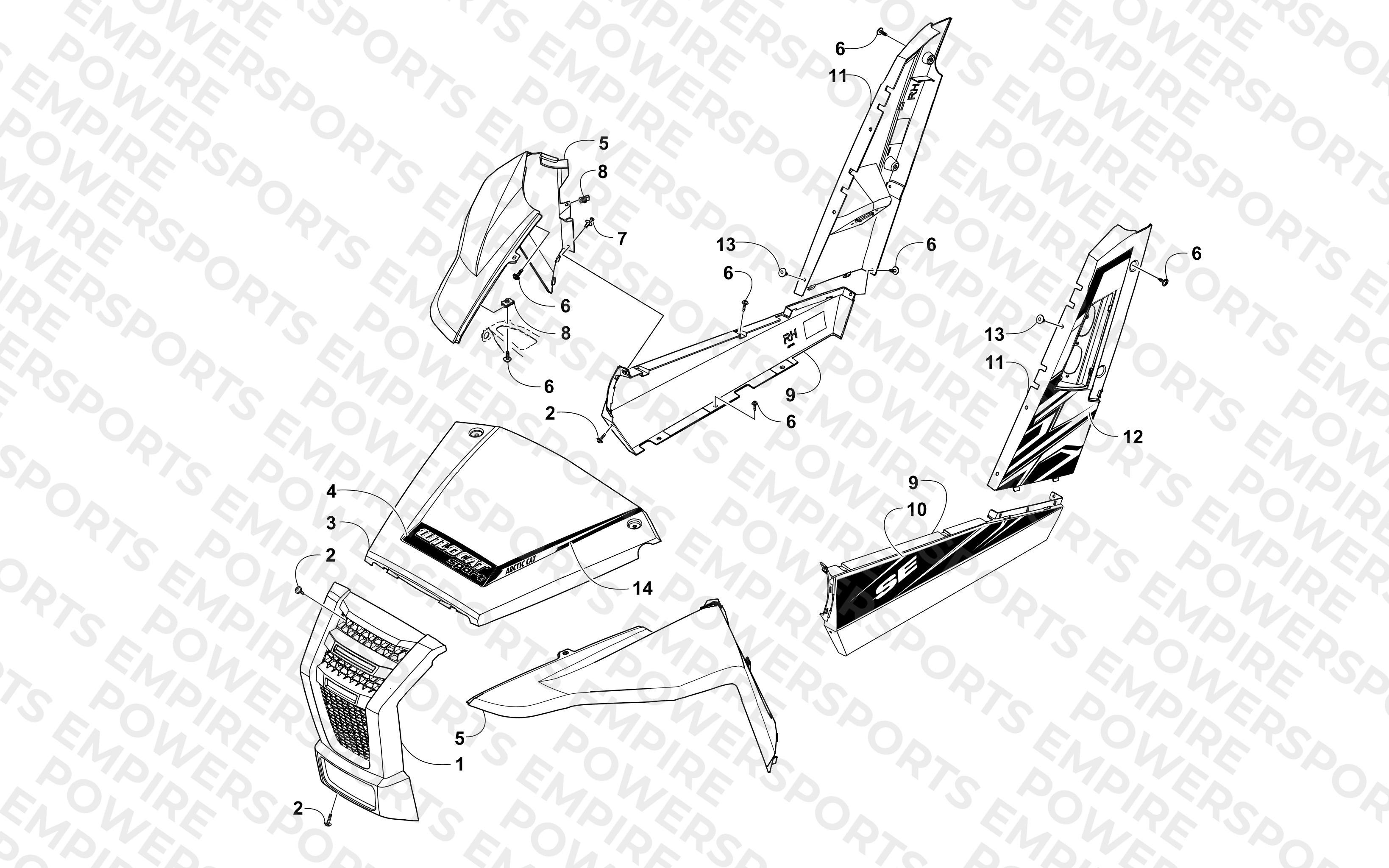 FRONT AND SIDE PANEL ASSEMBLIES