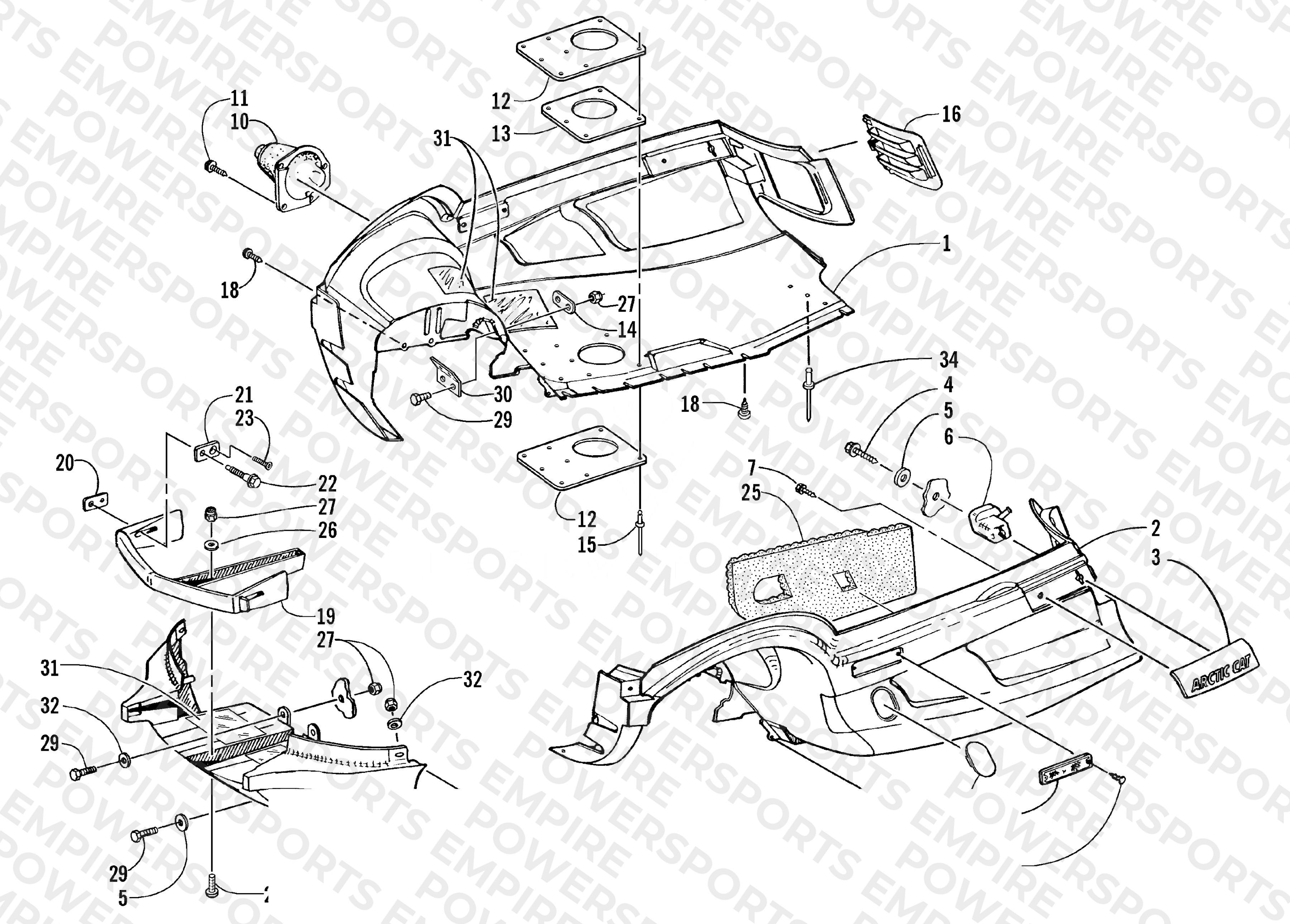 BELLY PAN AND FRONT BUMPER ASSEMBLY