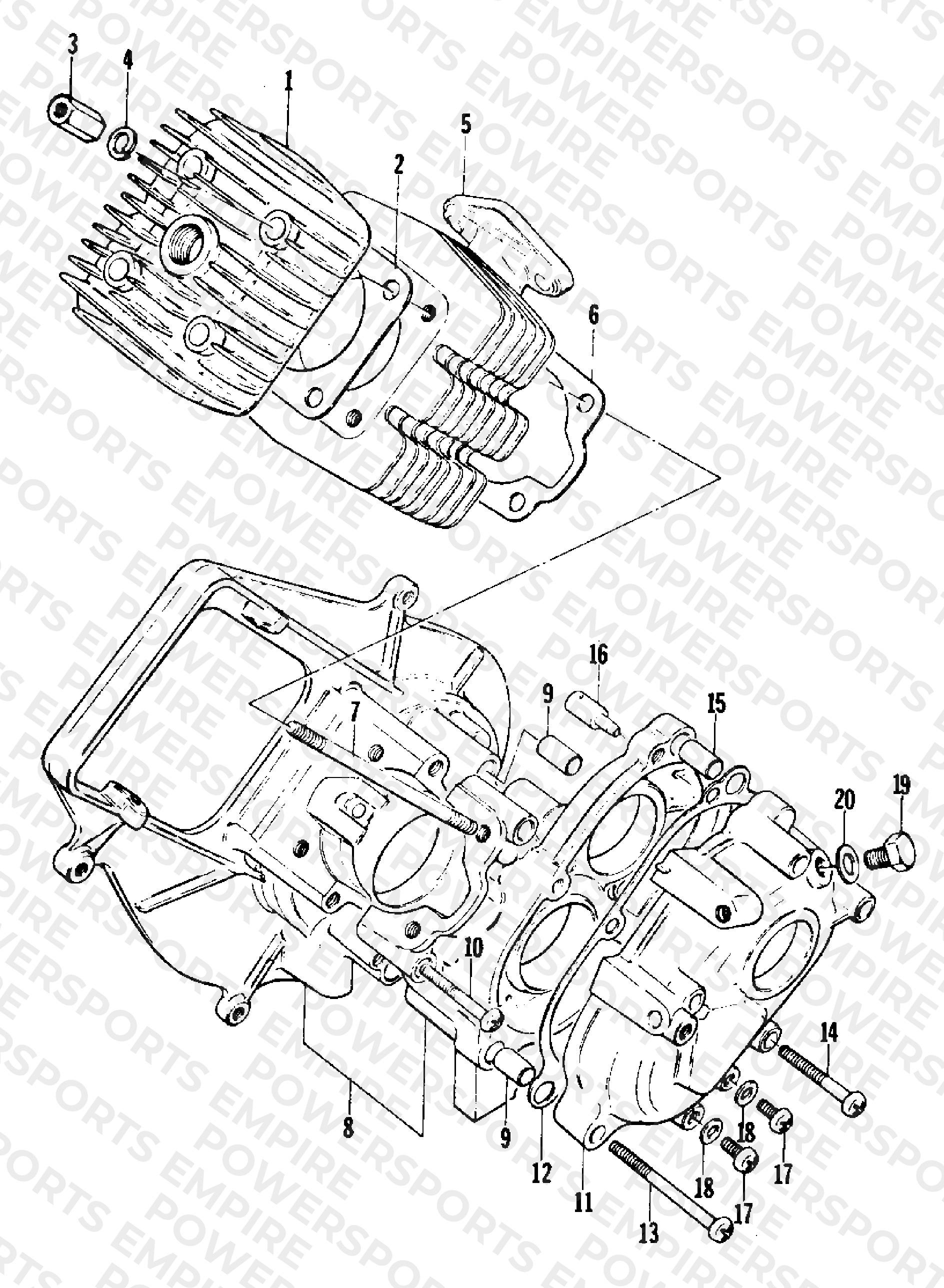 CRANKCASE AND CYLINDER