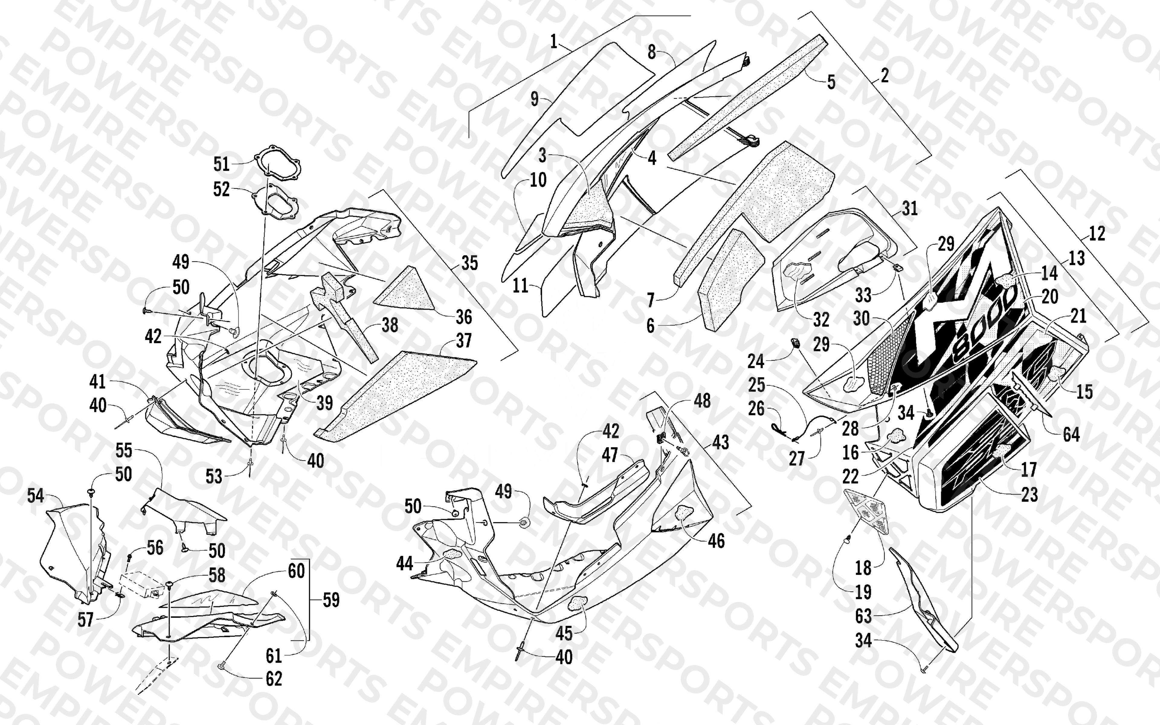 SKID PLATE AND SIDE PANEL ASSEMBLY