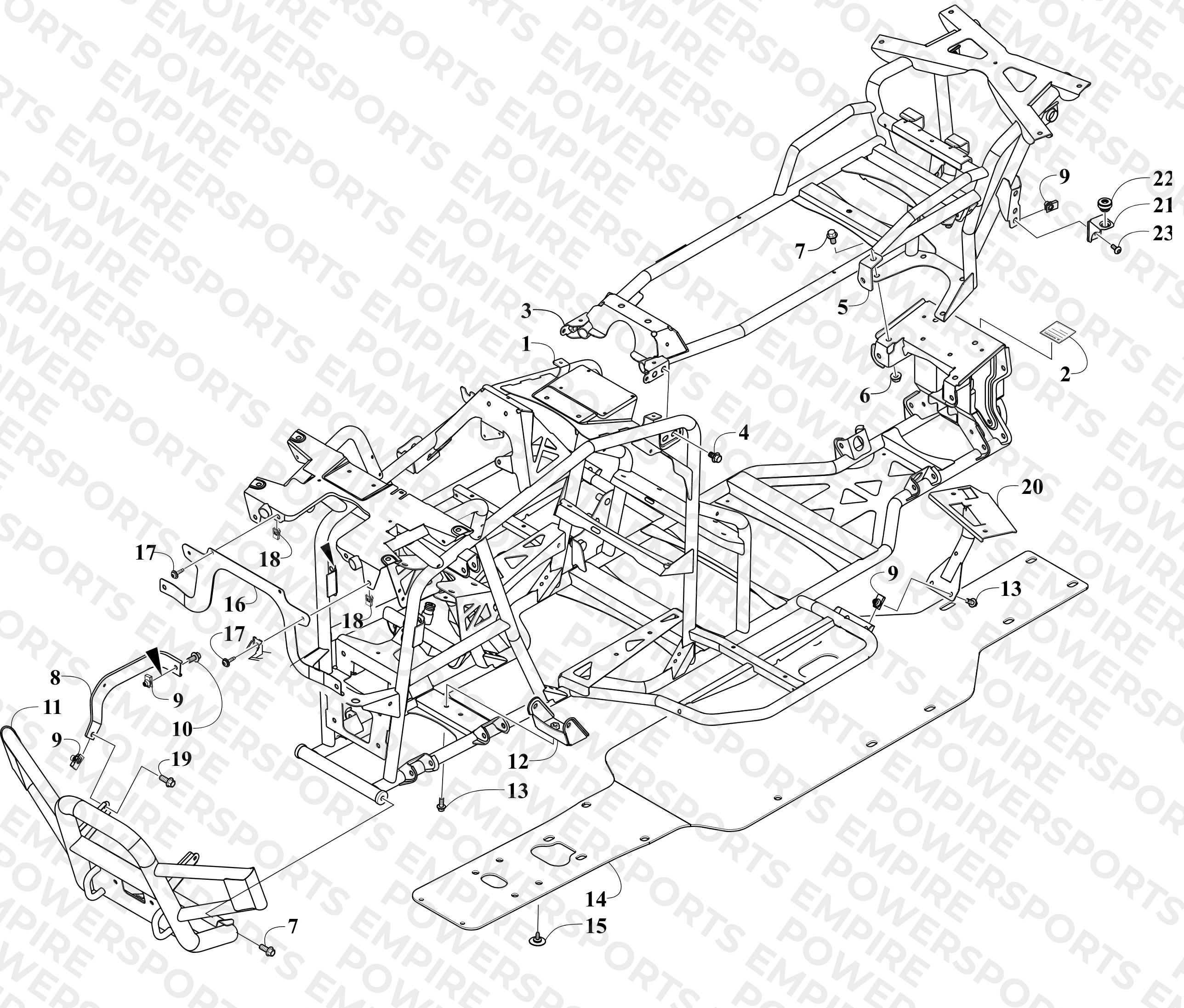FRAME AND RELATED PARTS