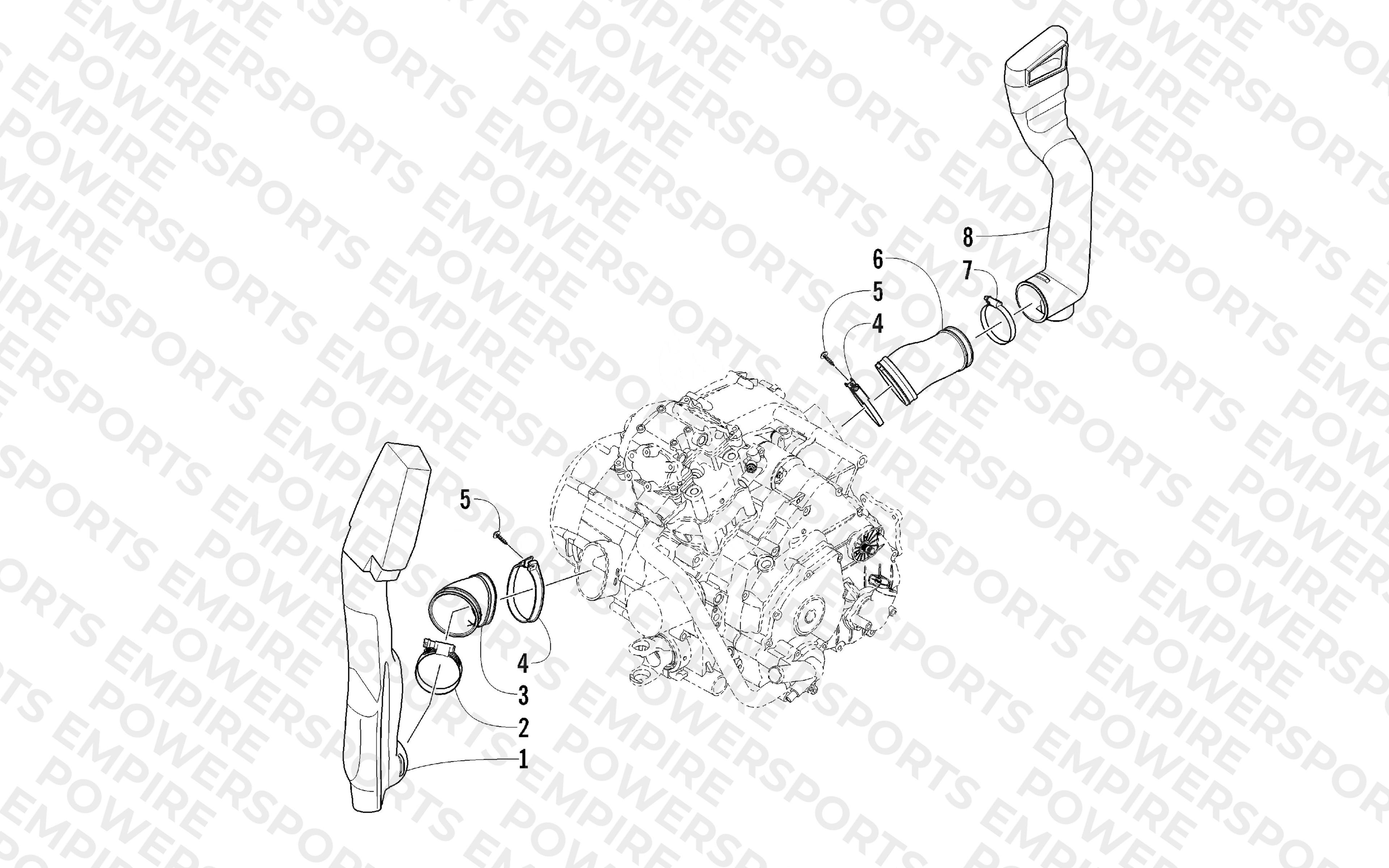 CASE/BELT COOLING ASSEMBLY