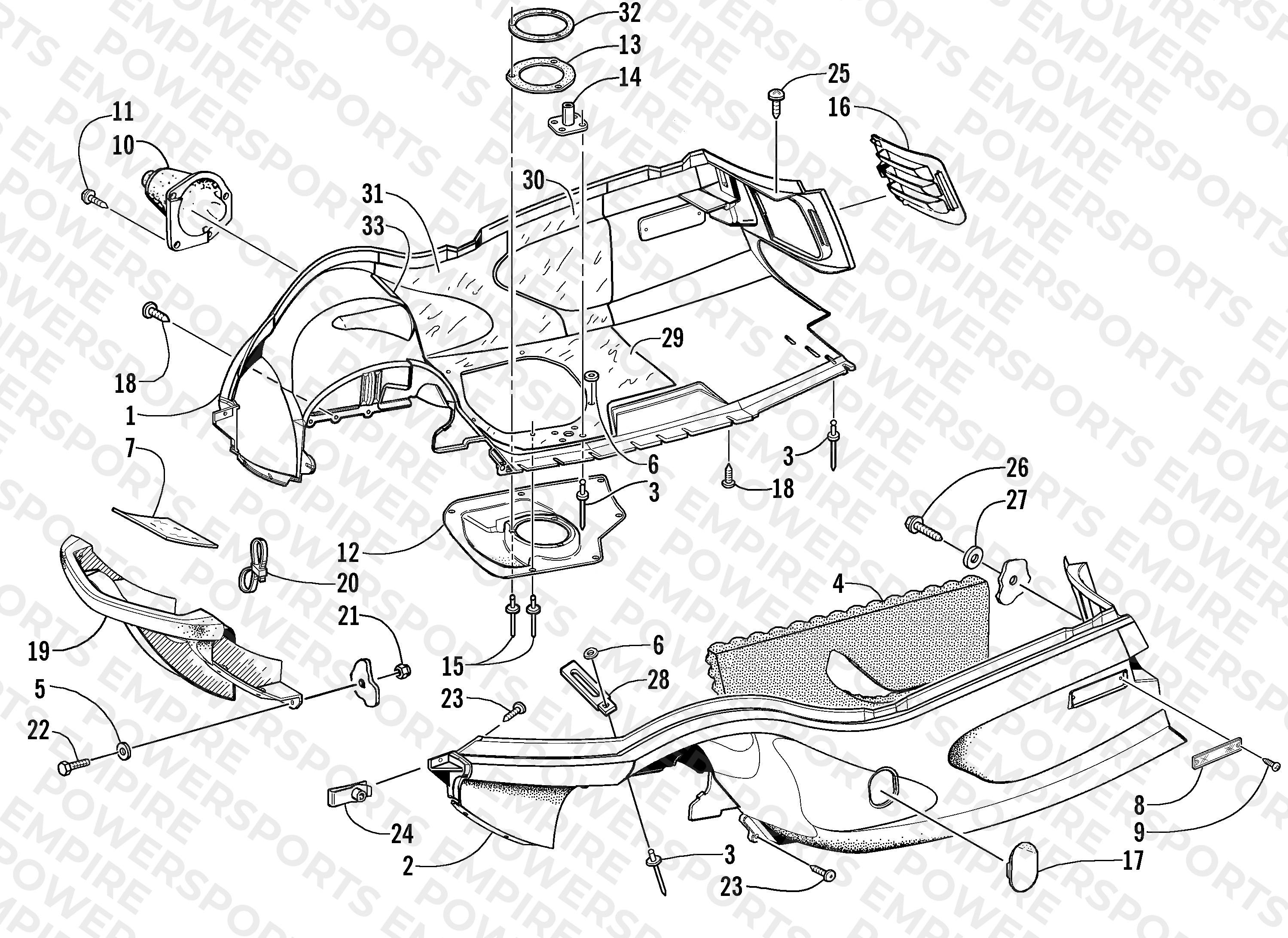 BELLY PAN AND FRONT BUMPER ASSEMBLY
