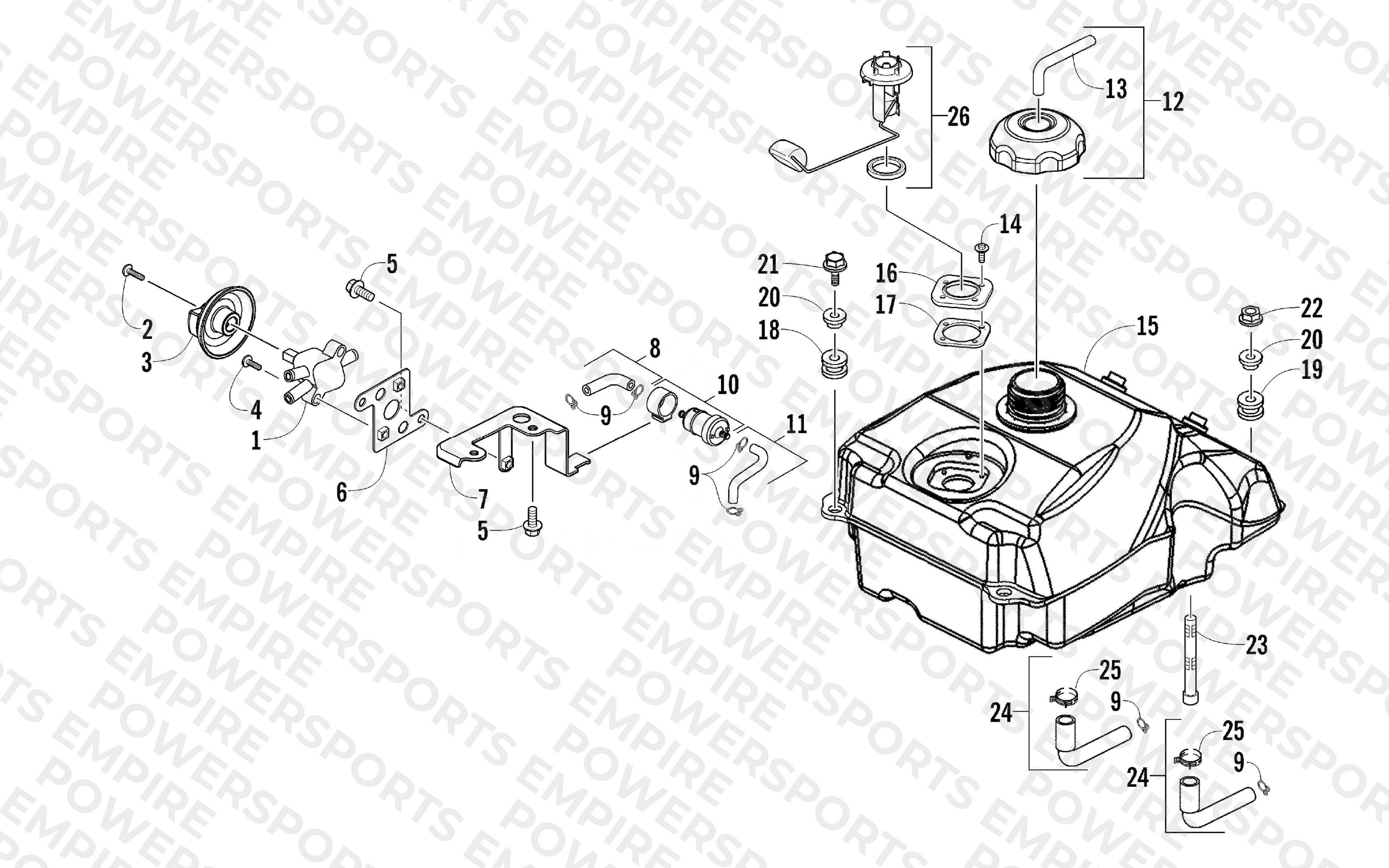 GAS TANK ASSEMBLY
