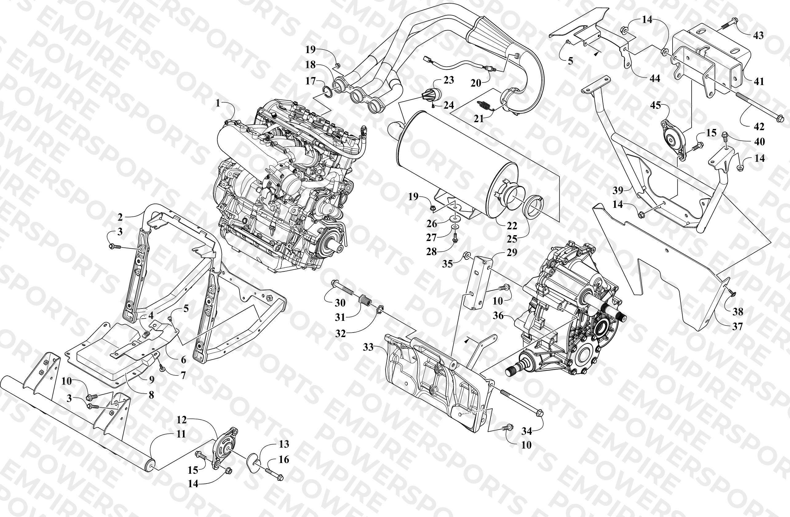 ENGINE AND RELATED PARTS
