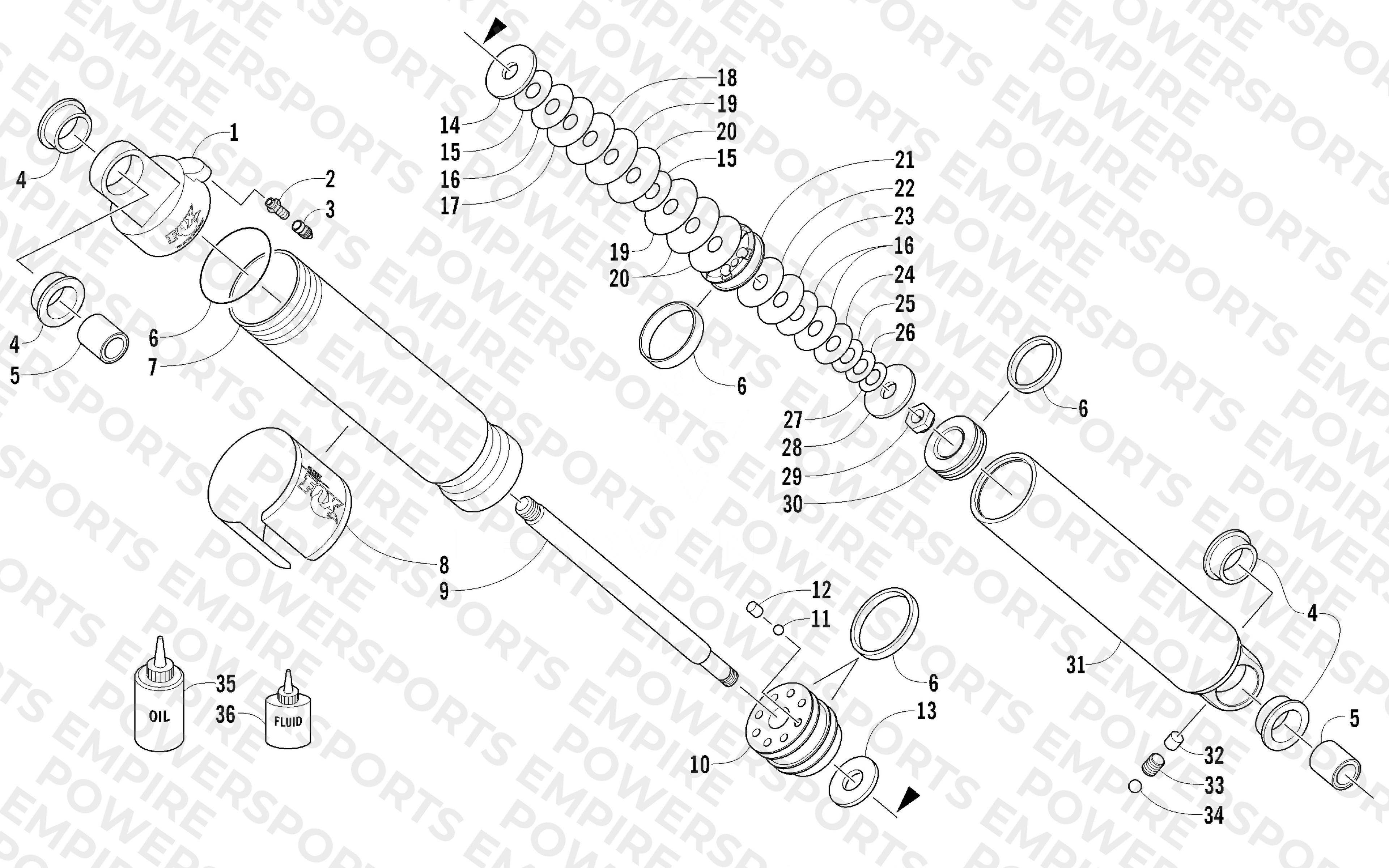 REAR SUSPENSION REAR ARM SHOCK ABSORBER