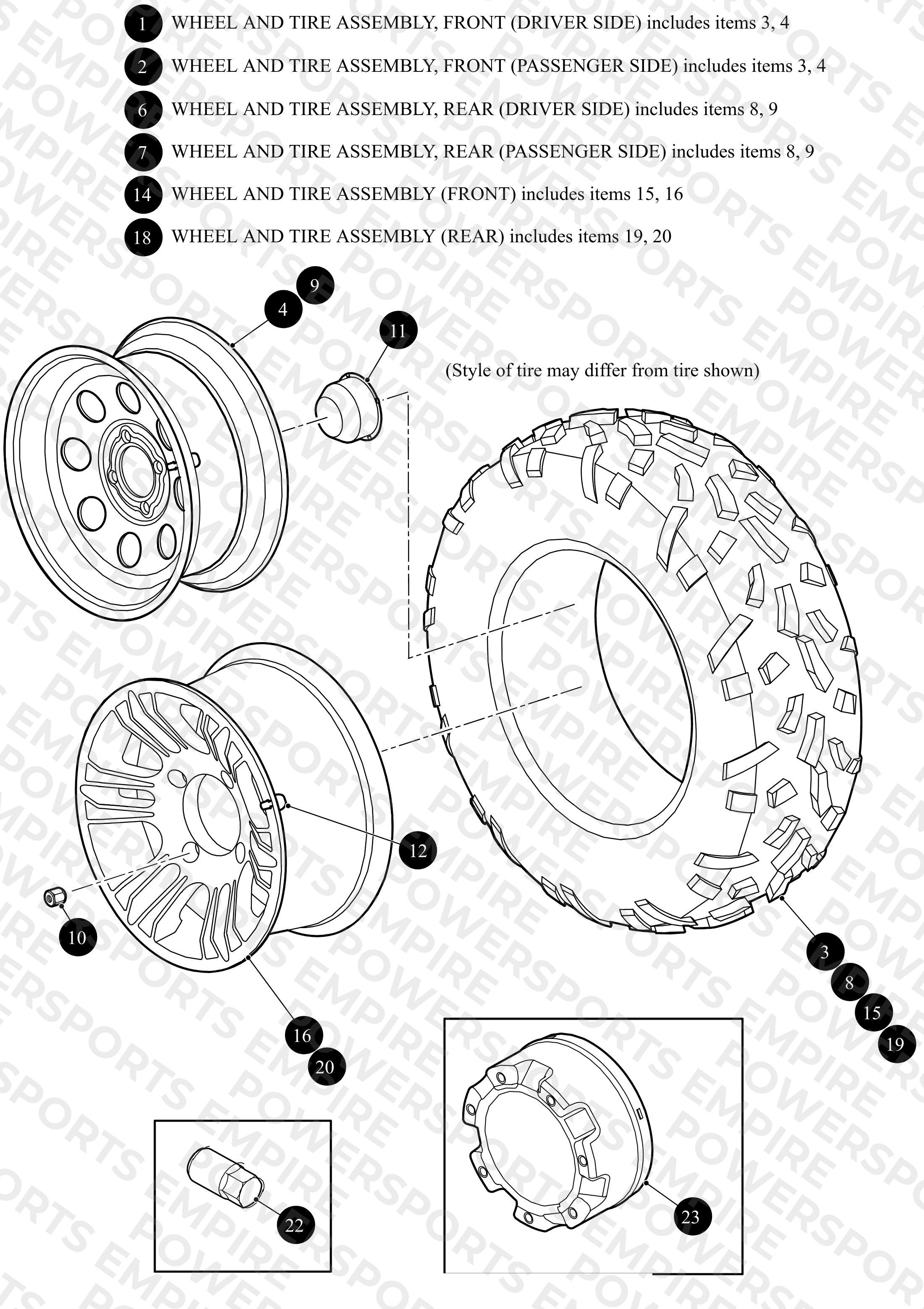 WHEELS AND TIRES
