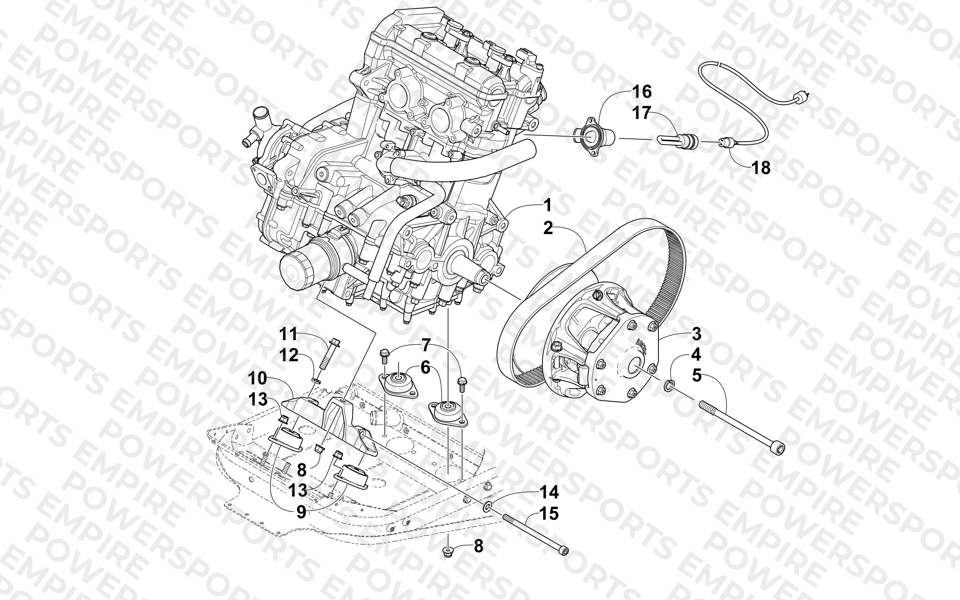 ENGINE AND RELATED PARTS