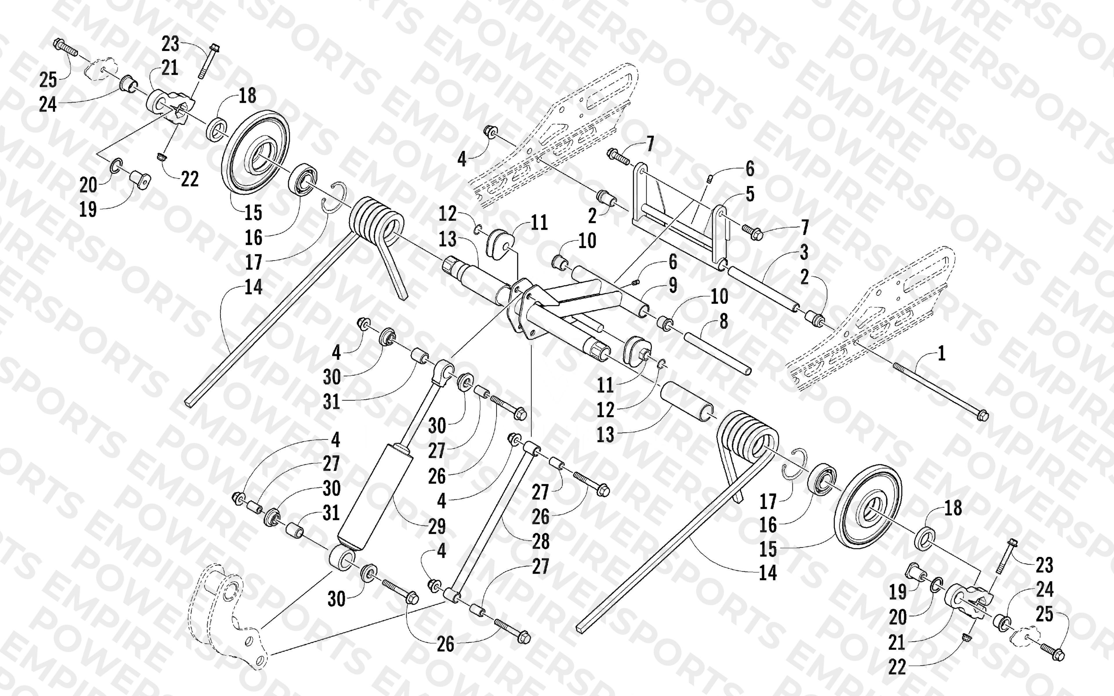 REAR SUSPENSION REAR ARM ASSEMBLY