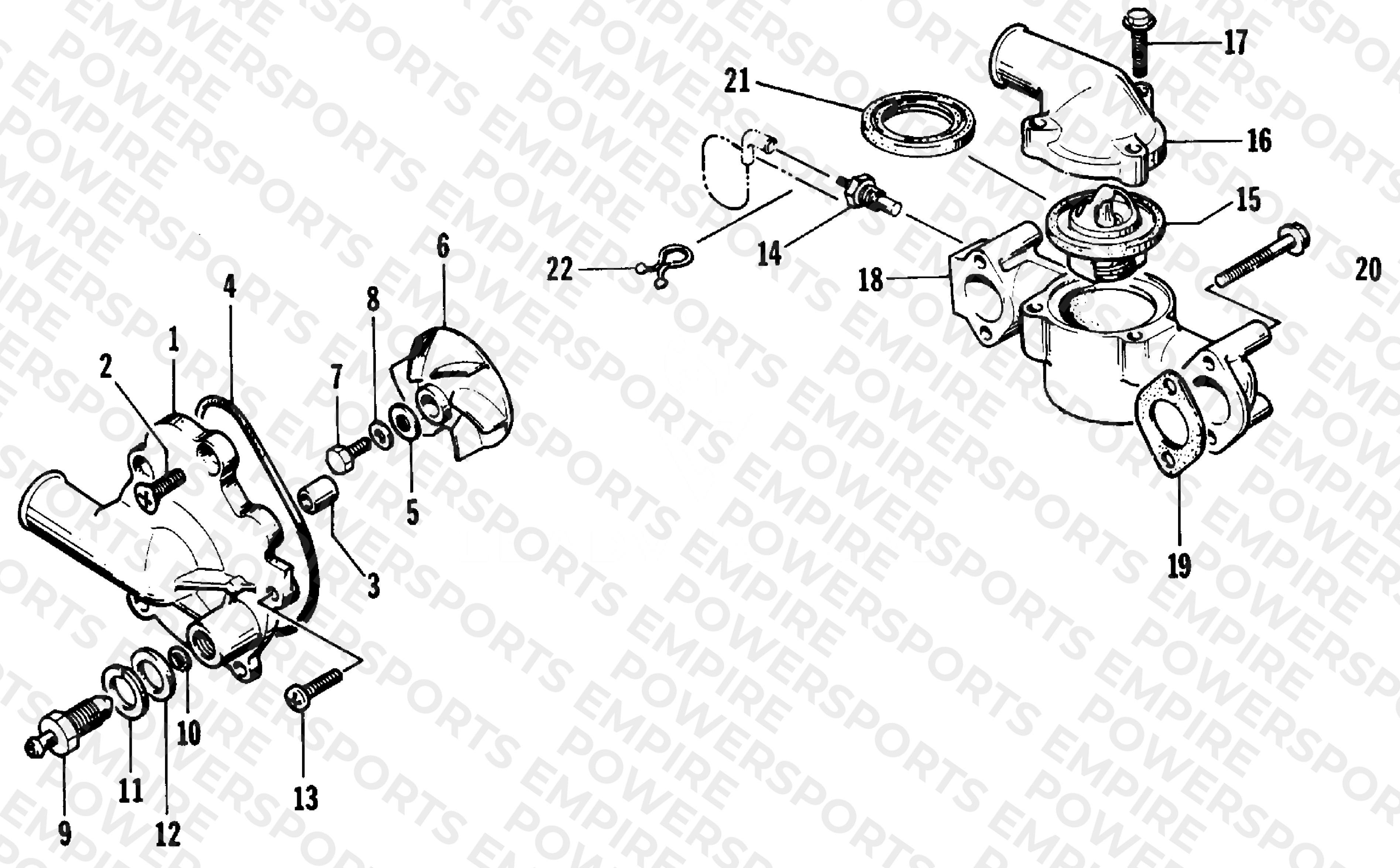 WATER PUMP/WATER MANIFOLD
