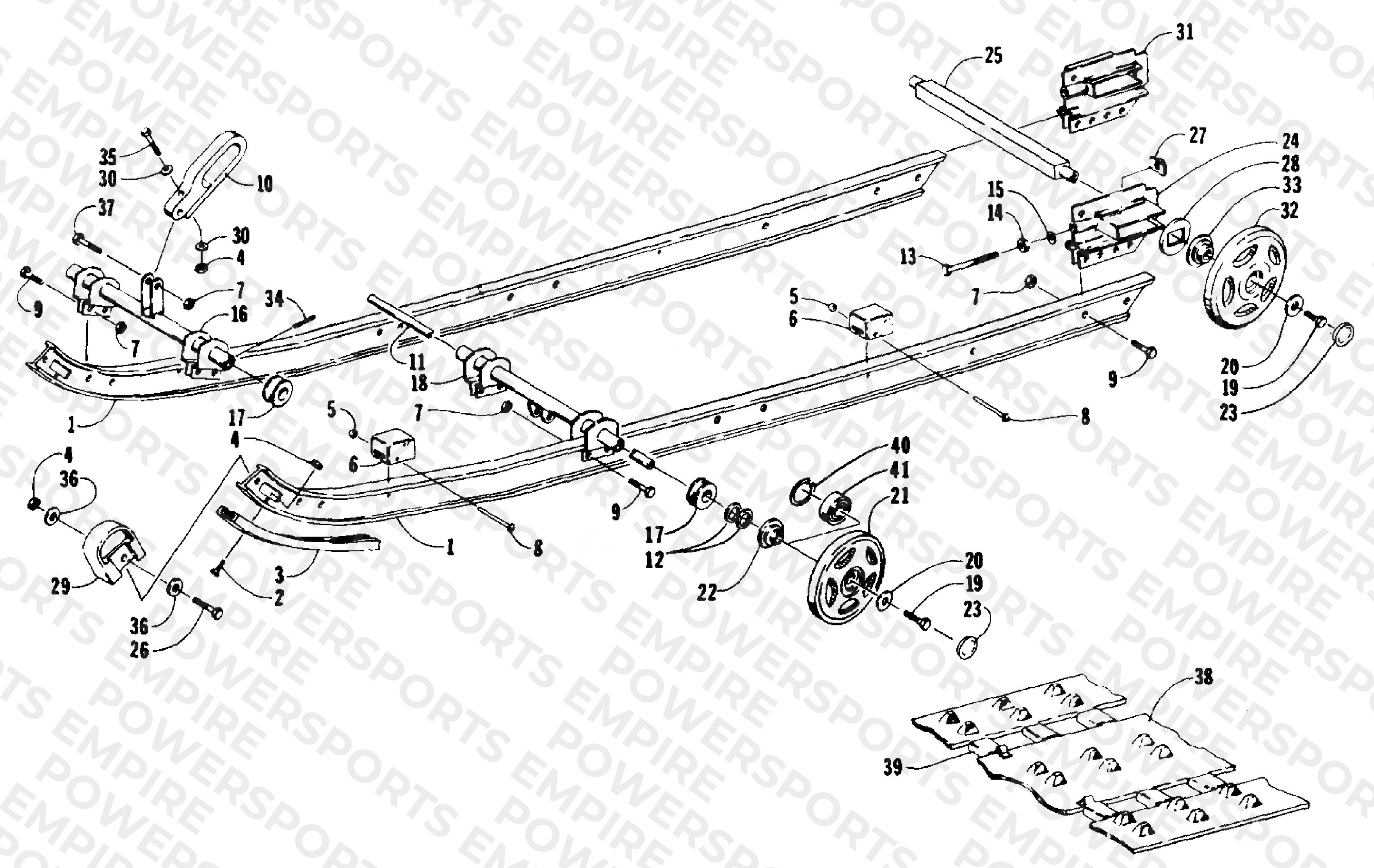 SLIDE RAIL AND TRACK ASSEMBLY
