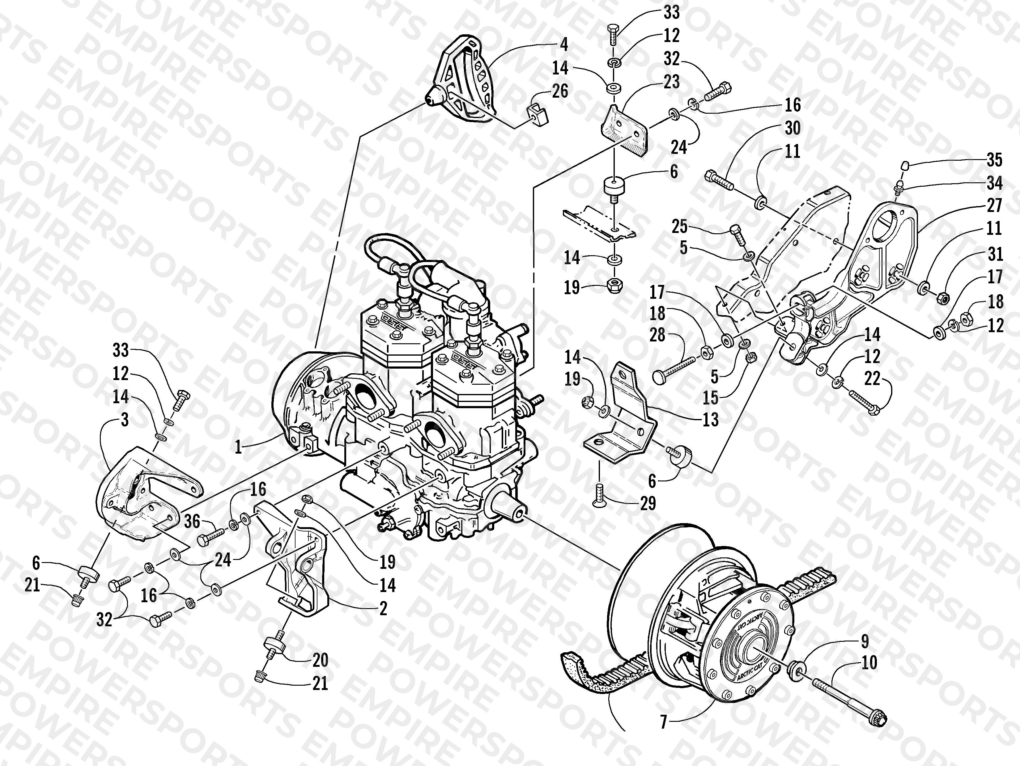 ENGINE AND RELATED PARTS