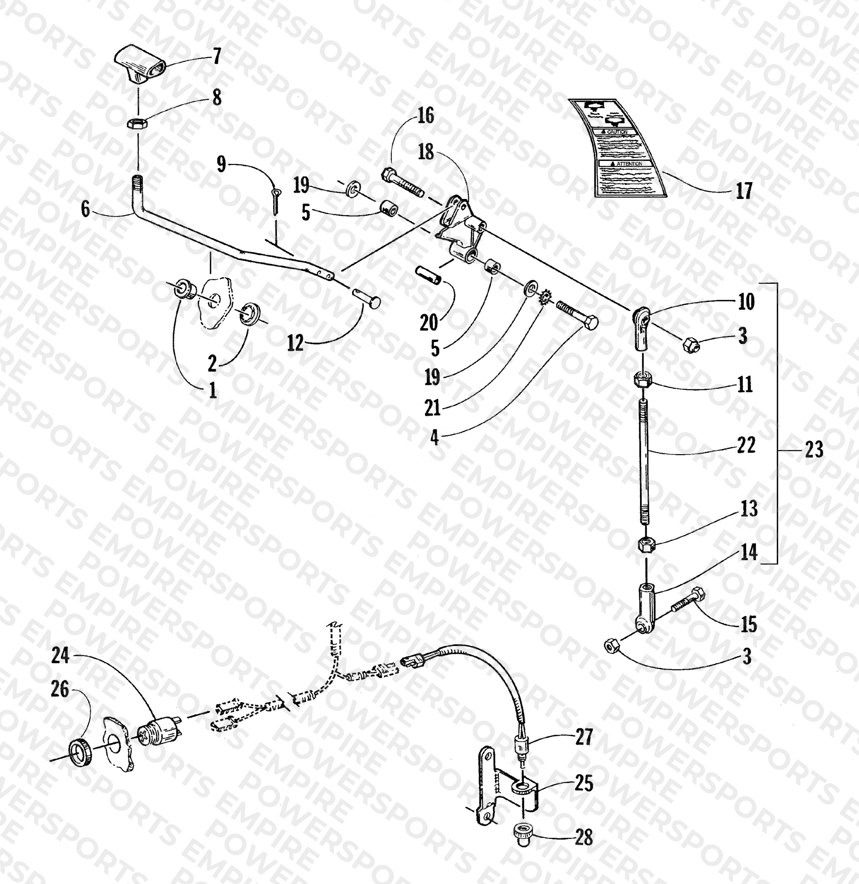 REVERSE SHIFT LEVER ASSEMBLY