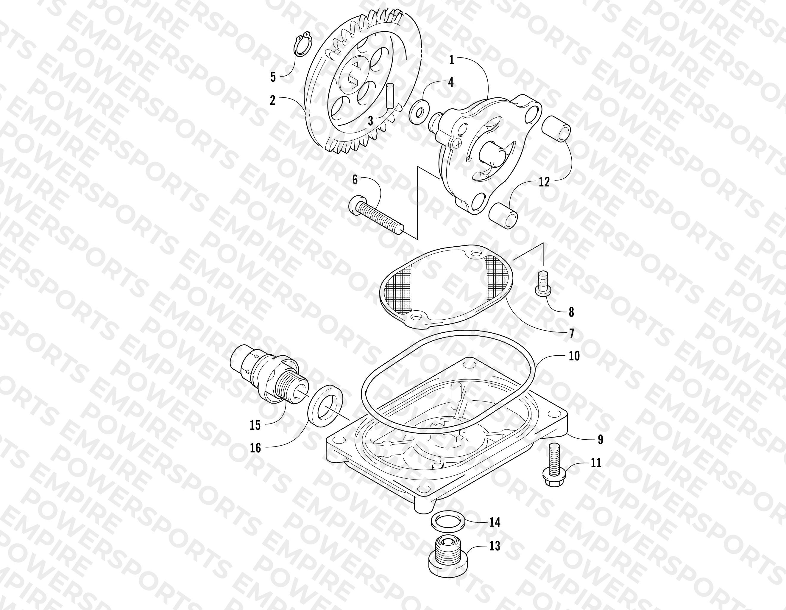 OIL PUMP AND STRAINER ASSEMBLY