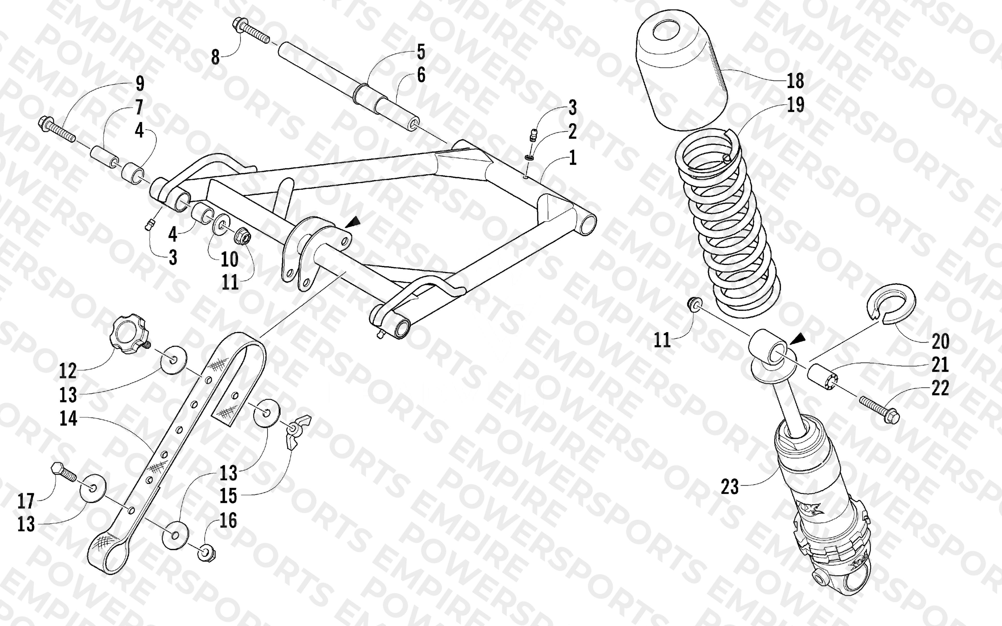REAR SUSPENSION FRONT ARM ASSEMBLY