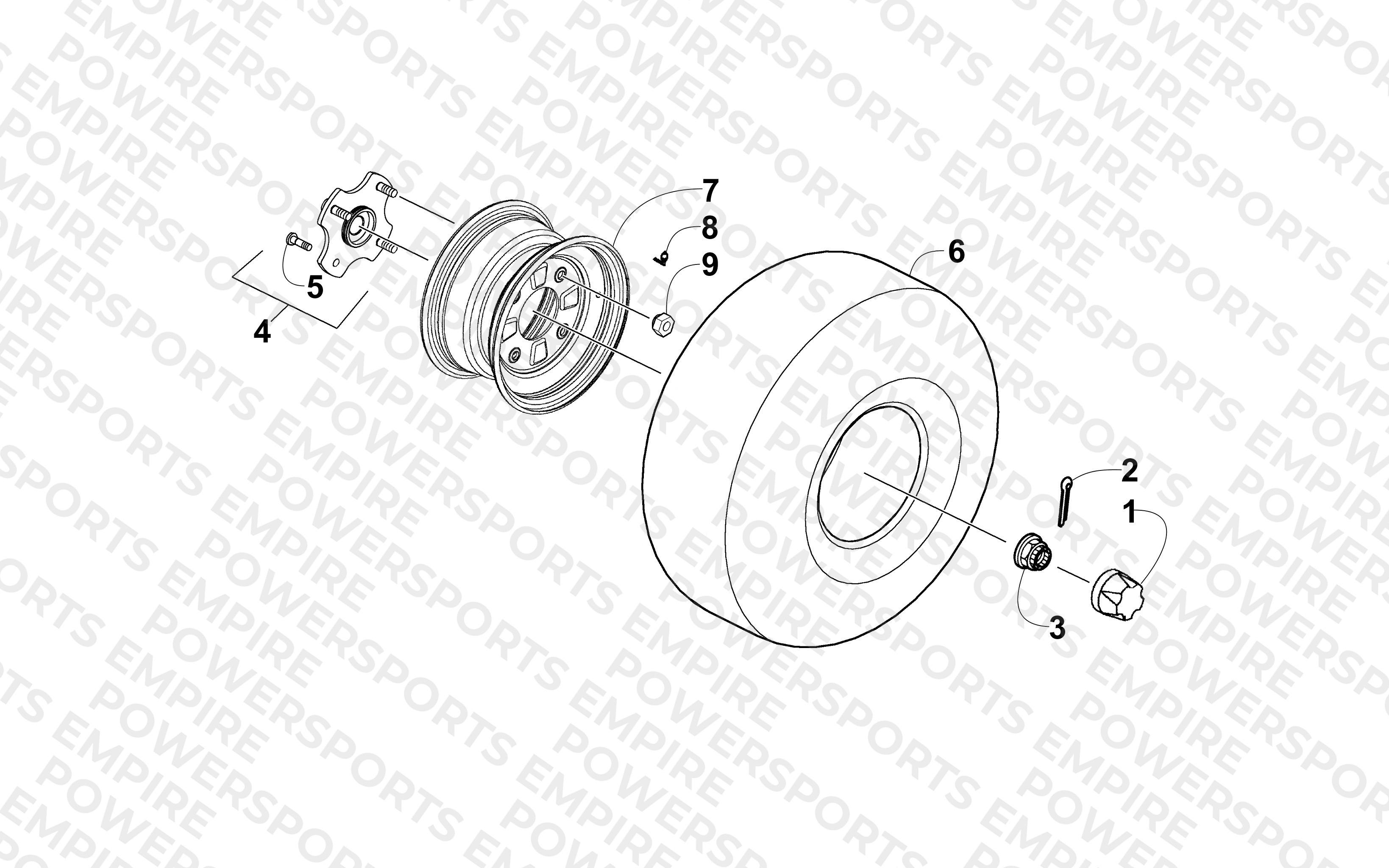REAR WHEEL ASSEMBLY