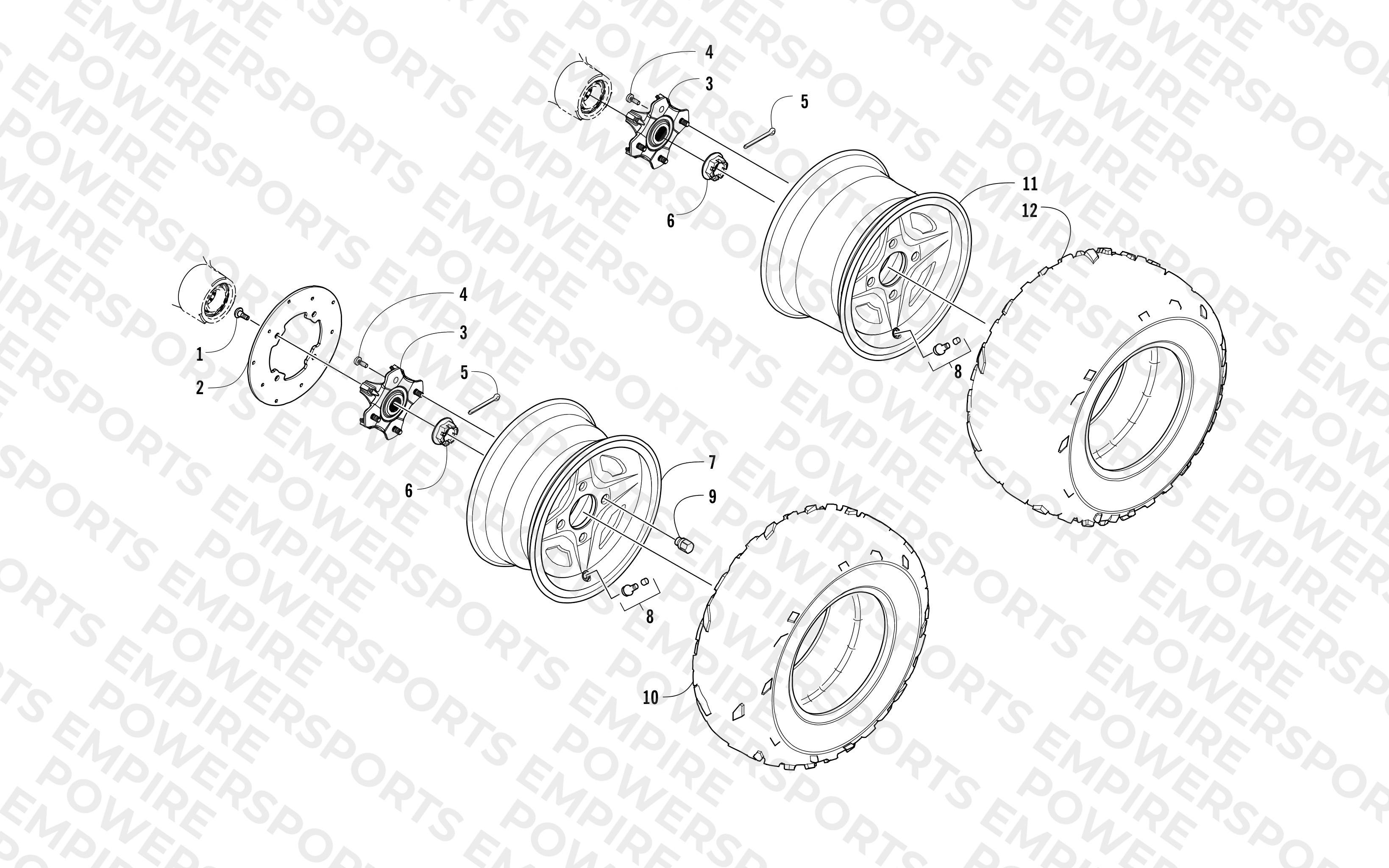 WHEEL AND TIRE ASSEMBLY