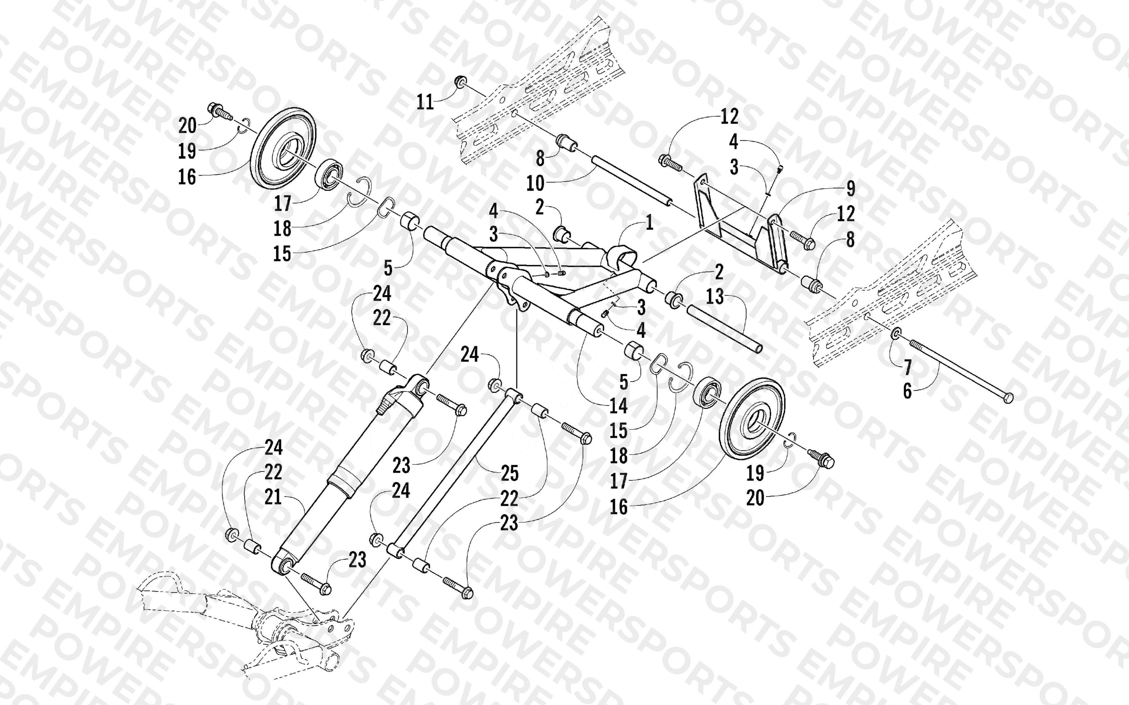 REAR SUSPENSION REAR ARM ASSEMBLY
