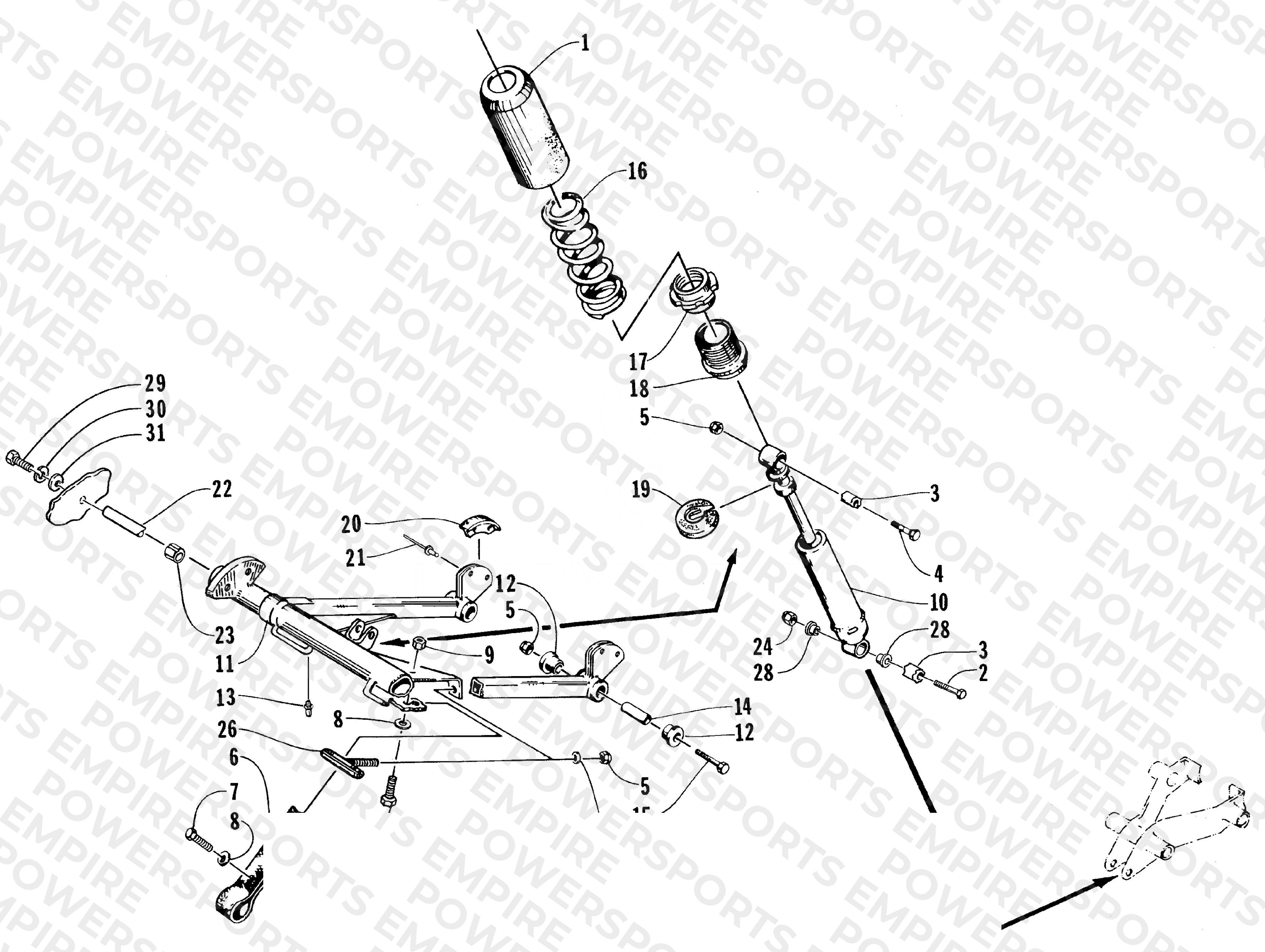 REAR SUSPENSION FRONT ARM ASSEMBLY