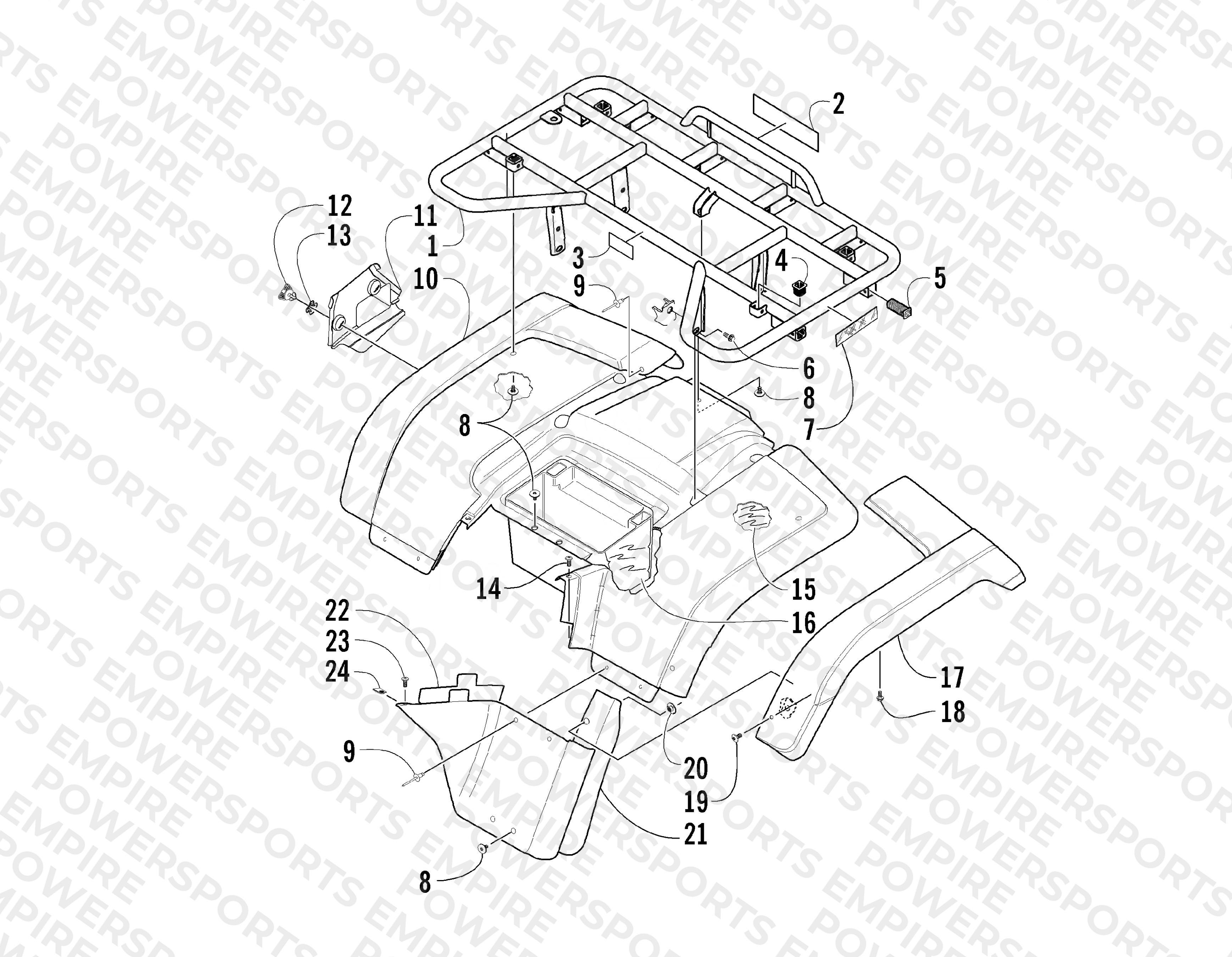 REAR BODY PANEL ASSEMBLY