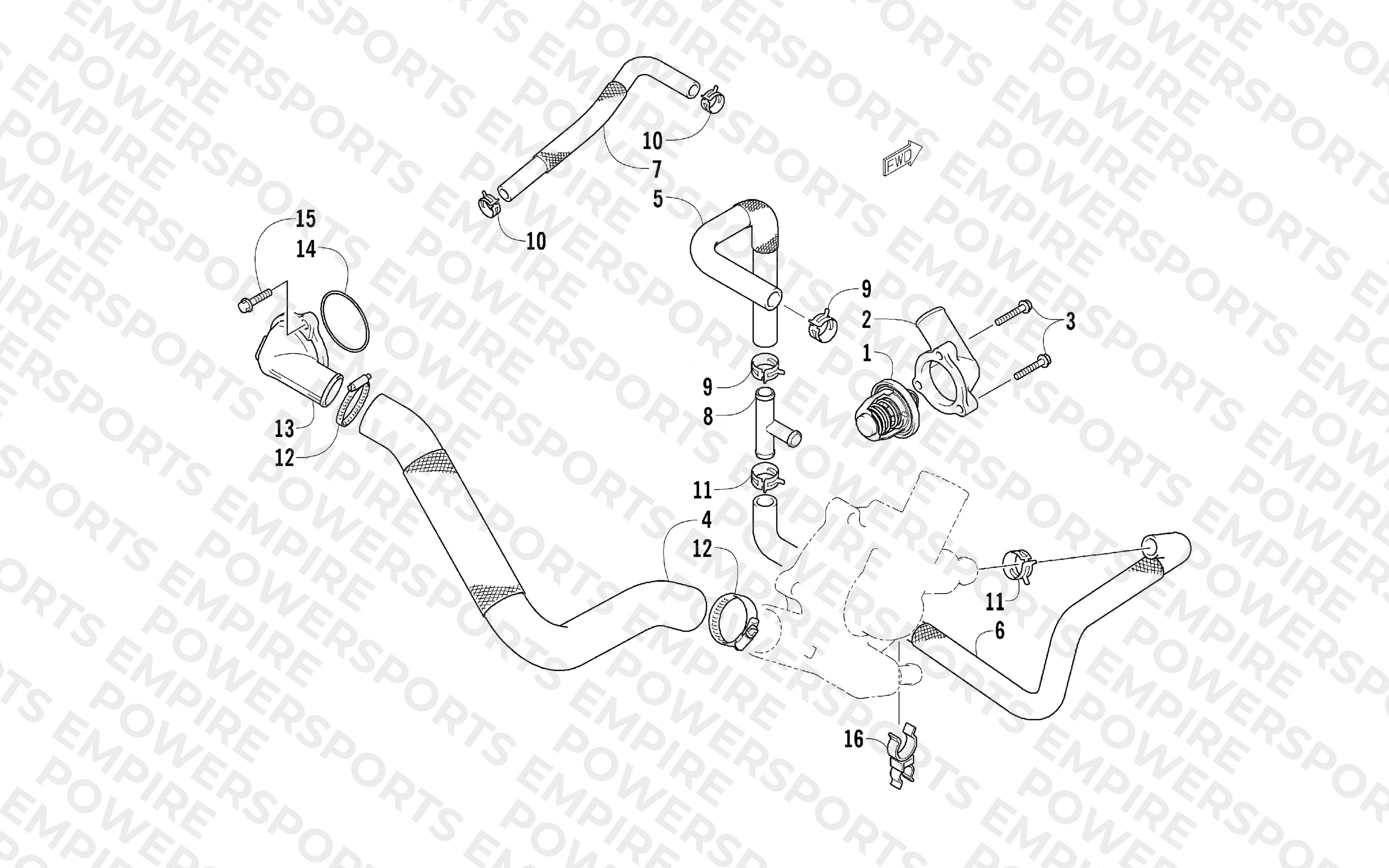 WATER HOSE ASSEMBLY