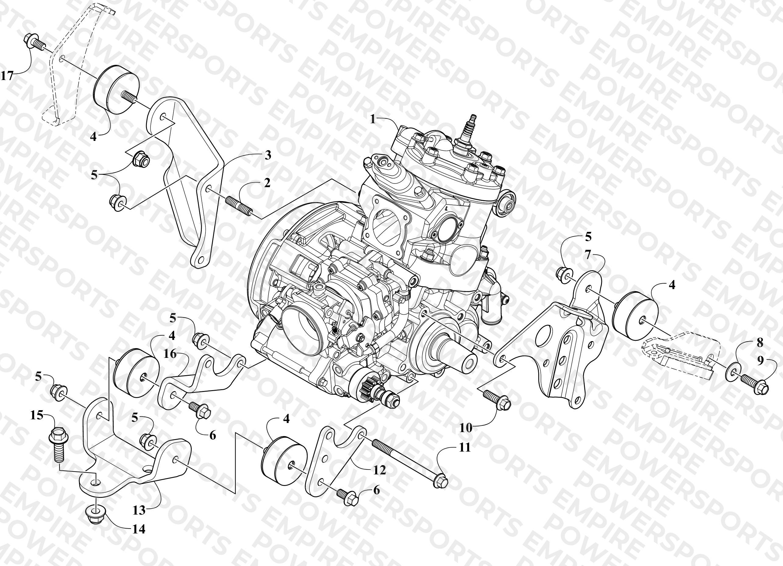 ENGINE AND RELATED PARTS