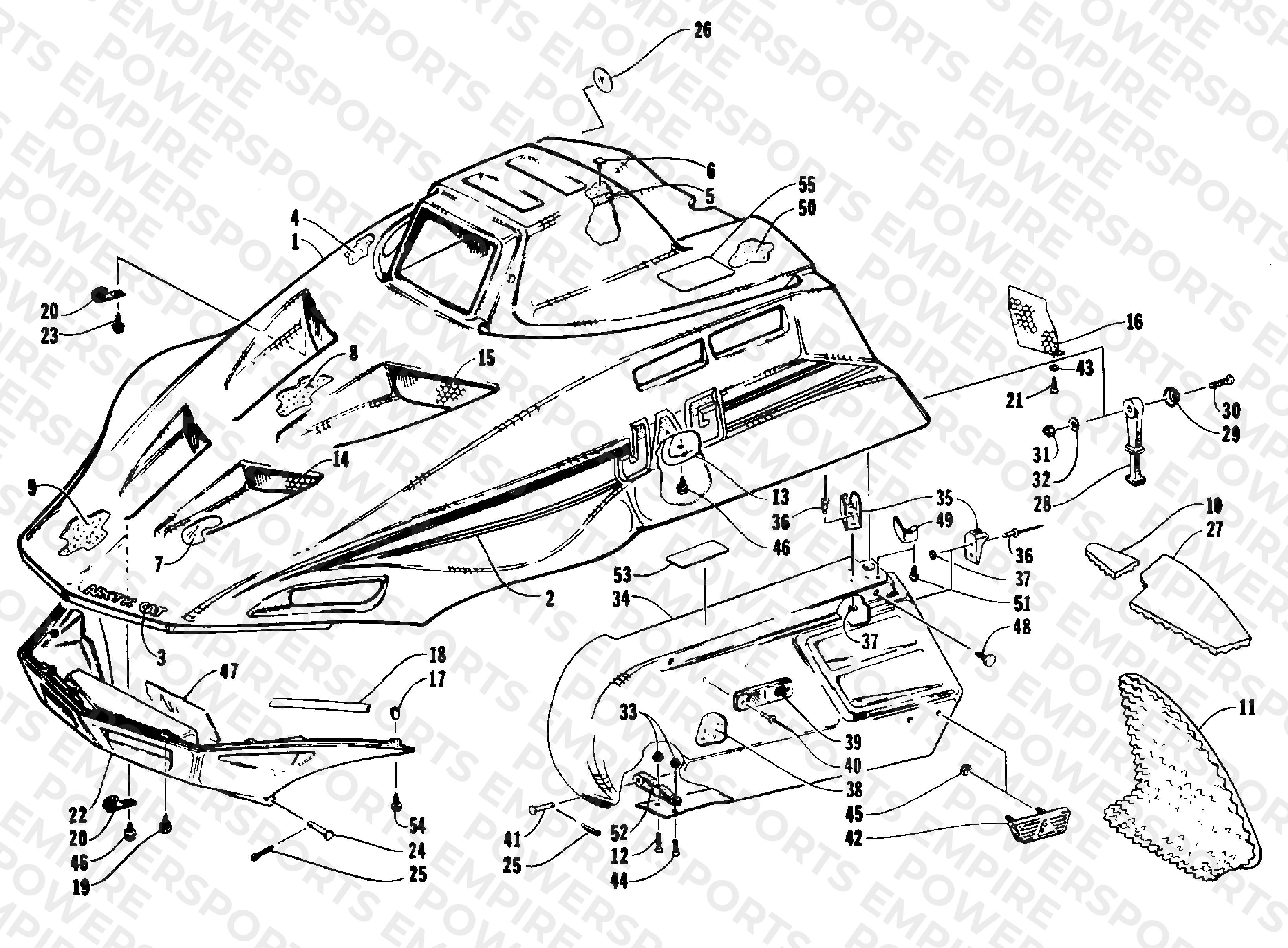 HOOD AND SIDE PODS
