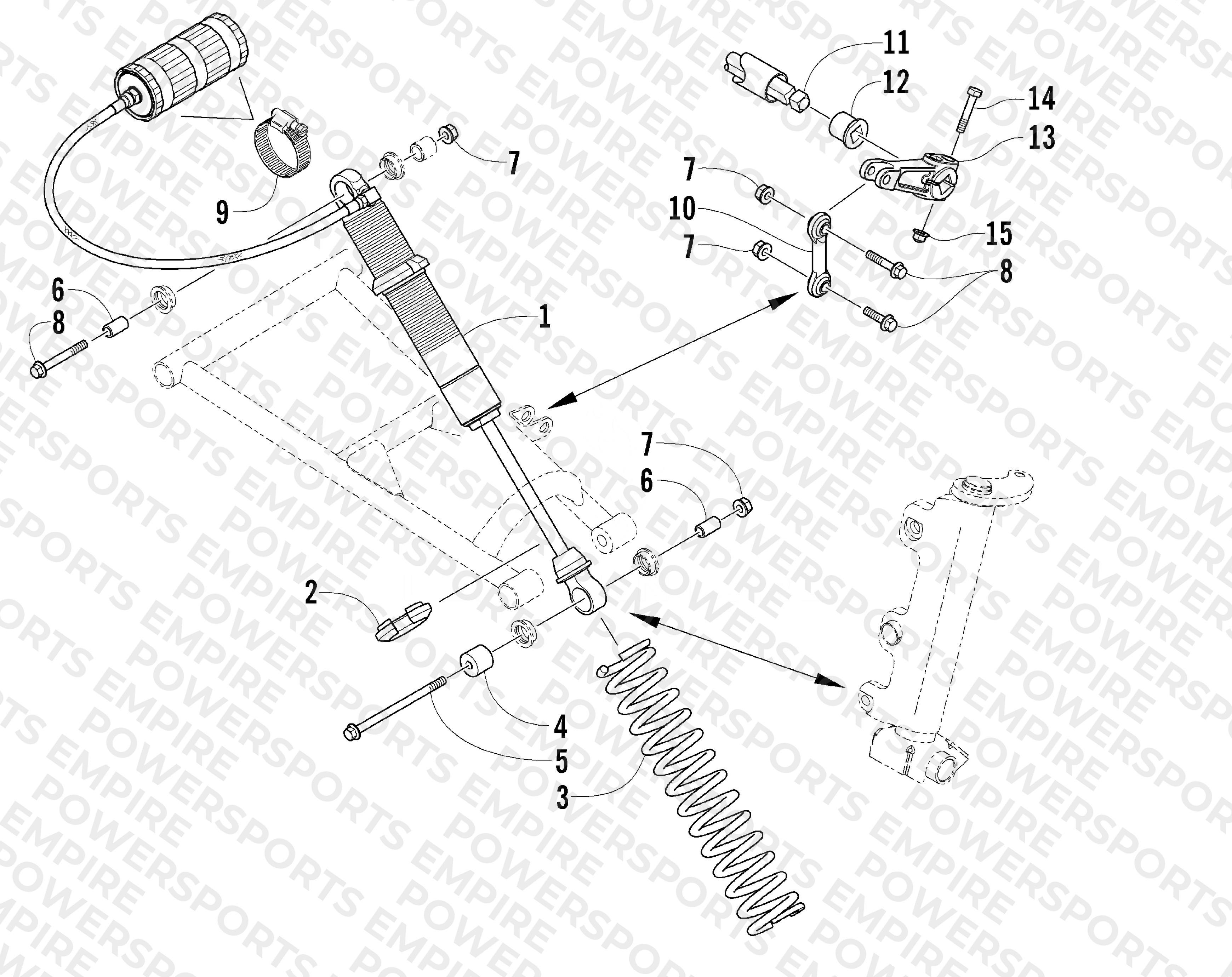 SHOCK ABSORBER AND SWAY BAR ASSEMBLY