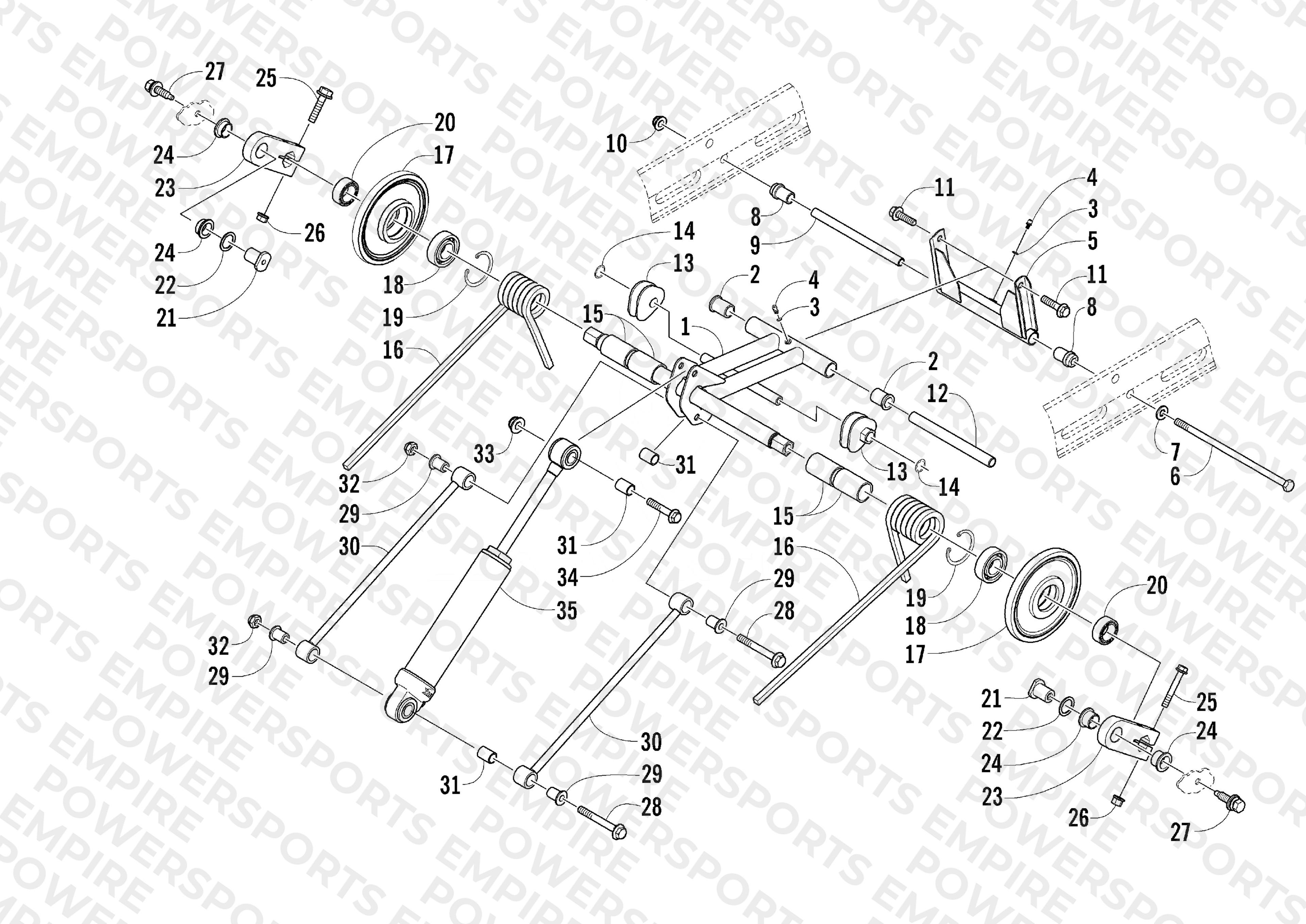 REAR SUSPENSION REAR ARM ASSEMBLY