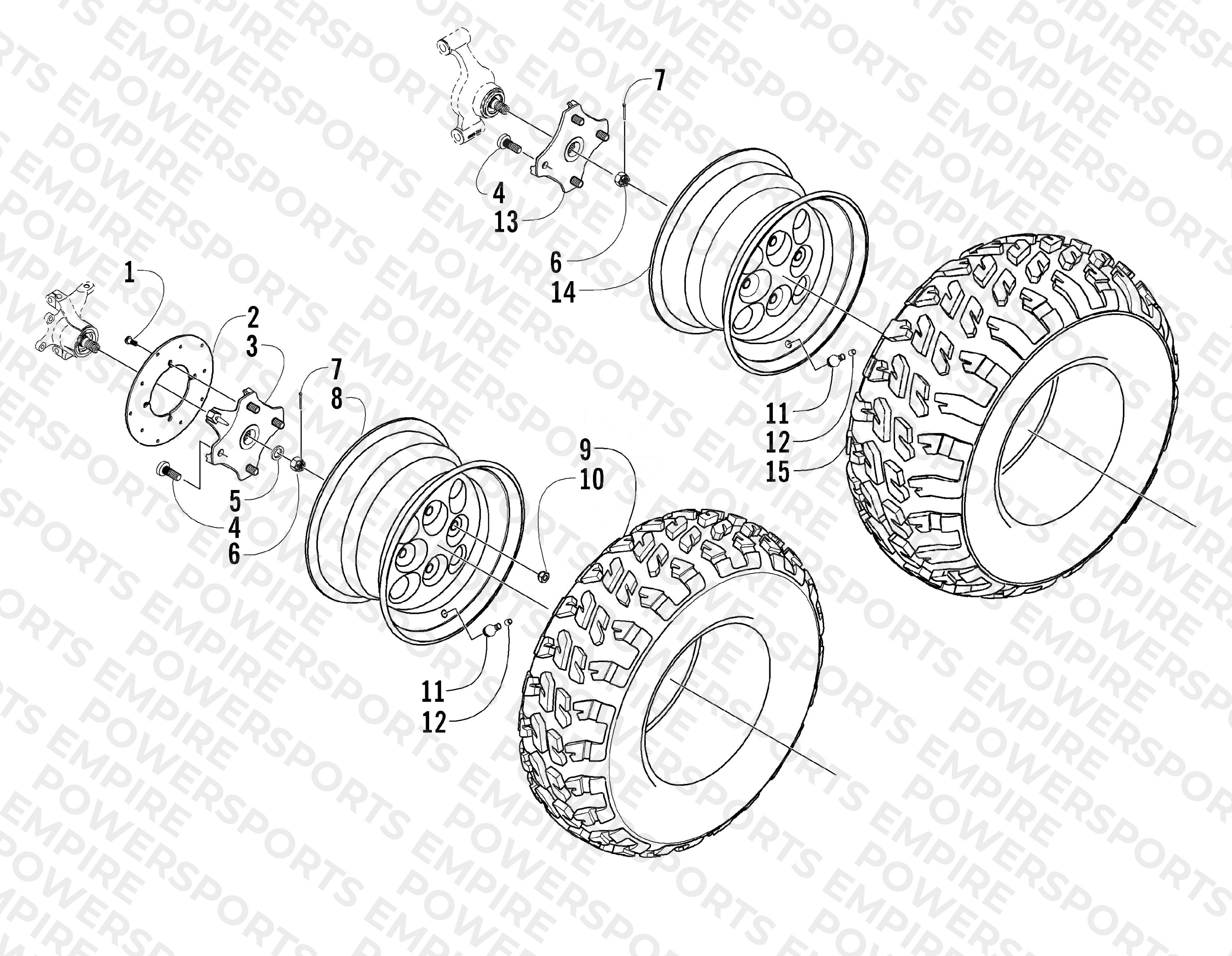 WHEEL AND TIRE ASSEMBLY