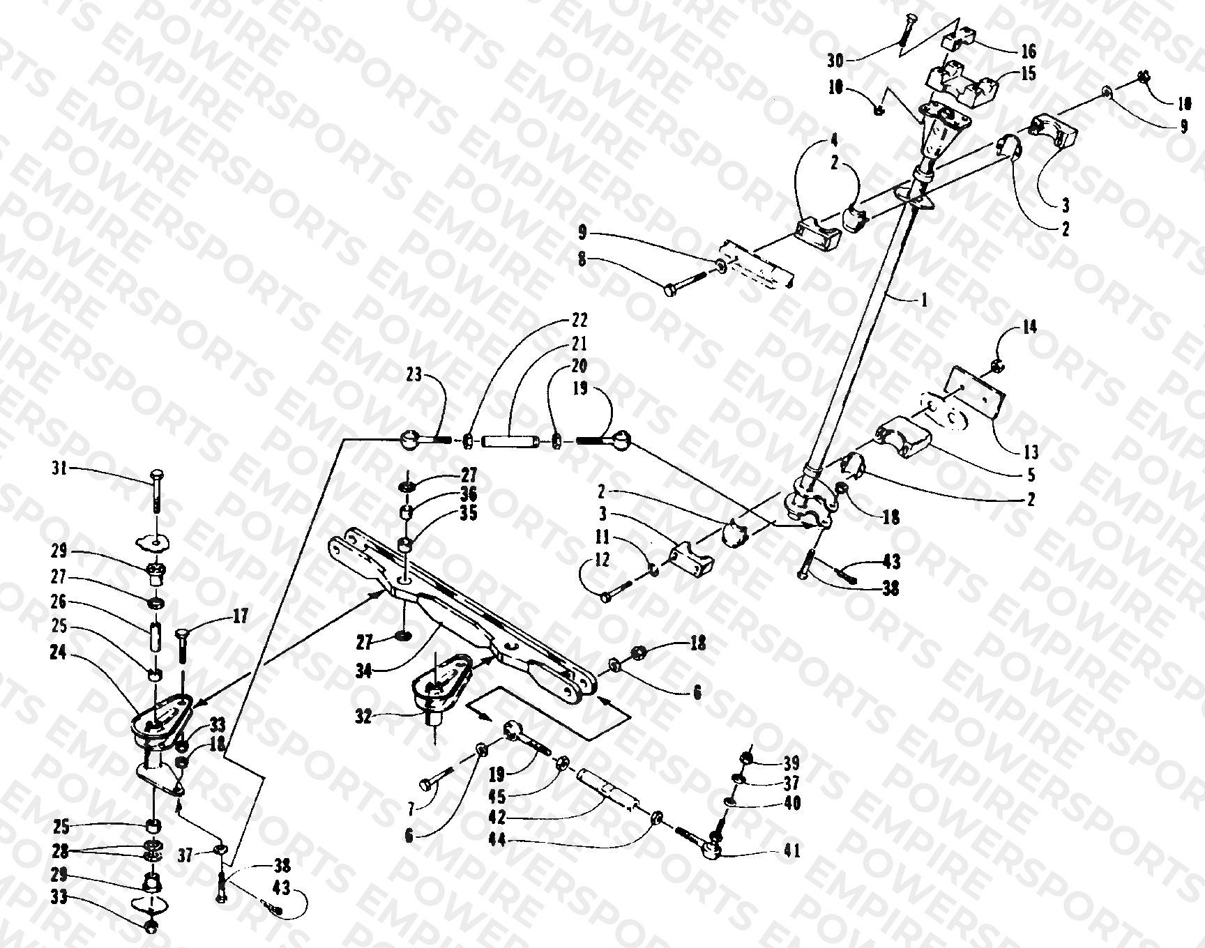 TIE ROD/STEERING POST ASSEMBLY