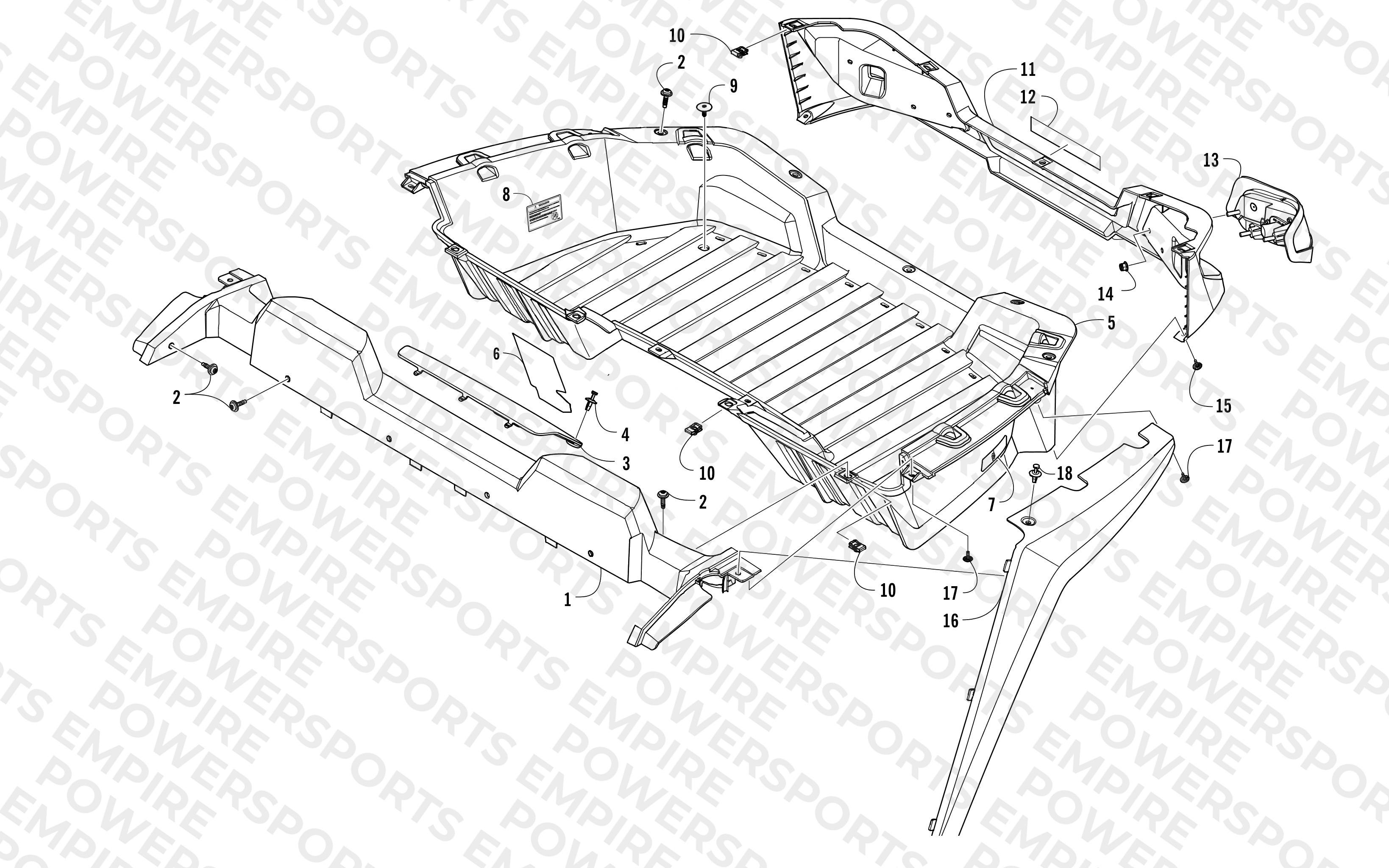 CARGO BOX AND TAILLIGHT ASSEMBLY