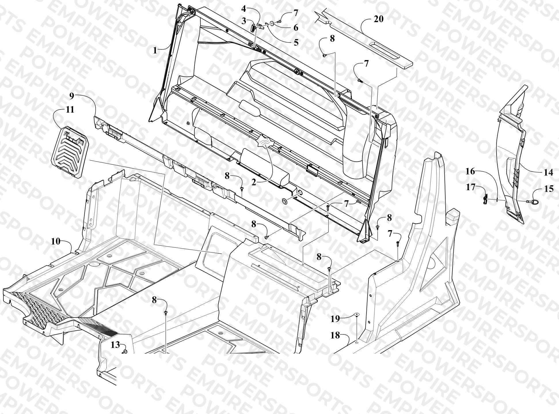 FLOOR AND SIDE PANEL ASSEMBLY
