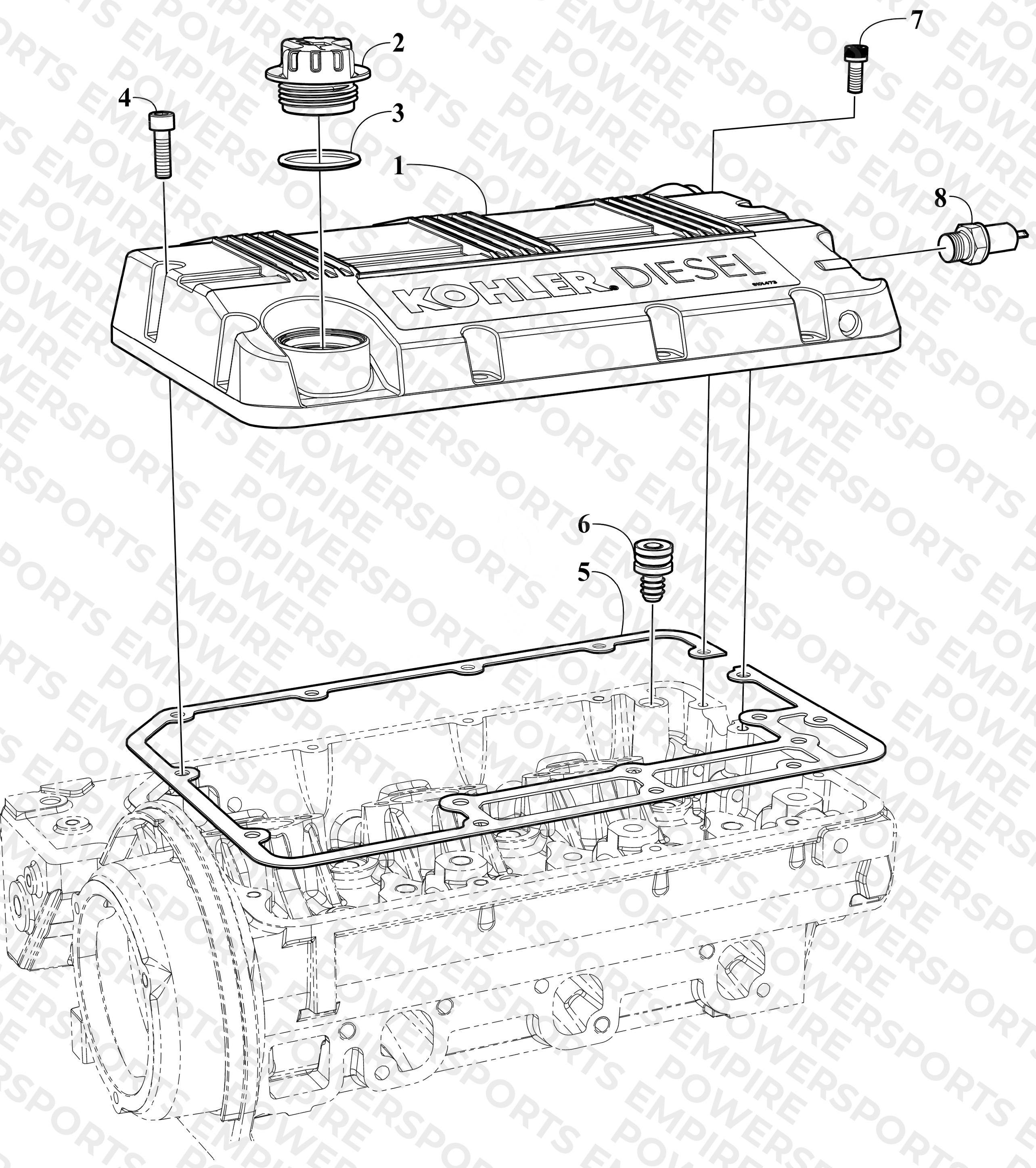 HEAD COVER/OIL PRESSURE SWITCH